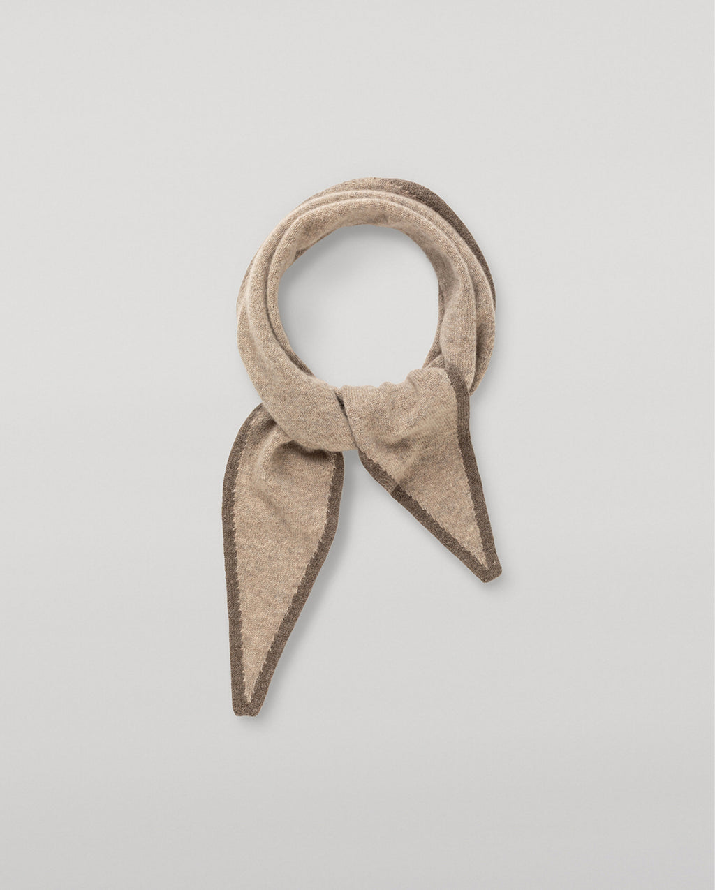 Johnstons of Elgin - Anya Brown Diamond Cashmere Necktie