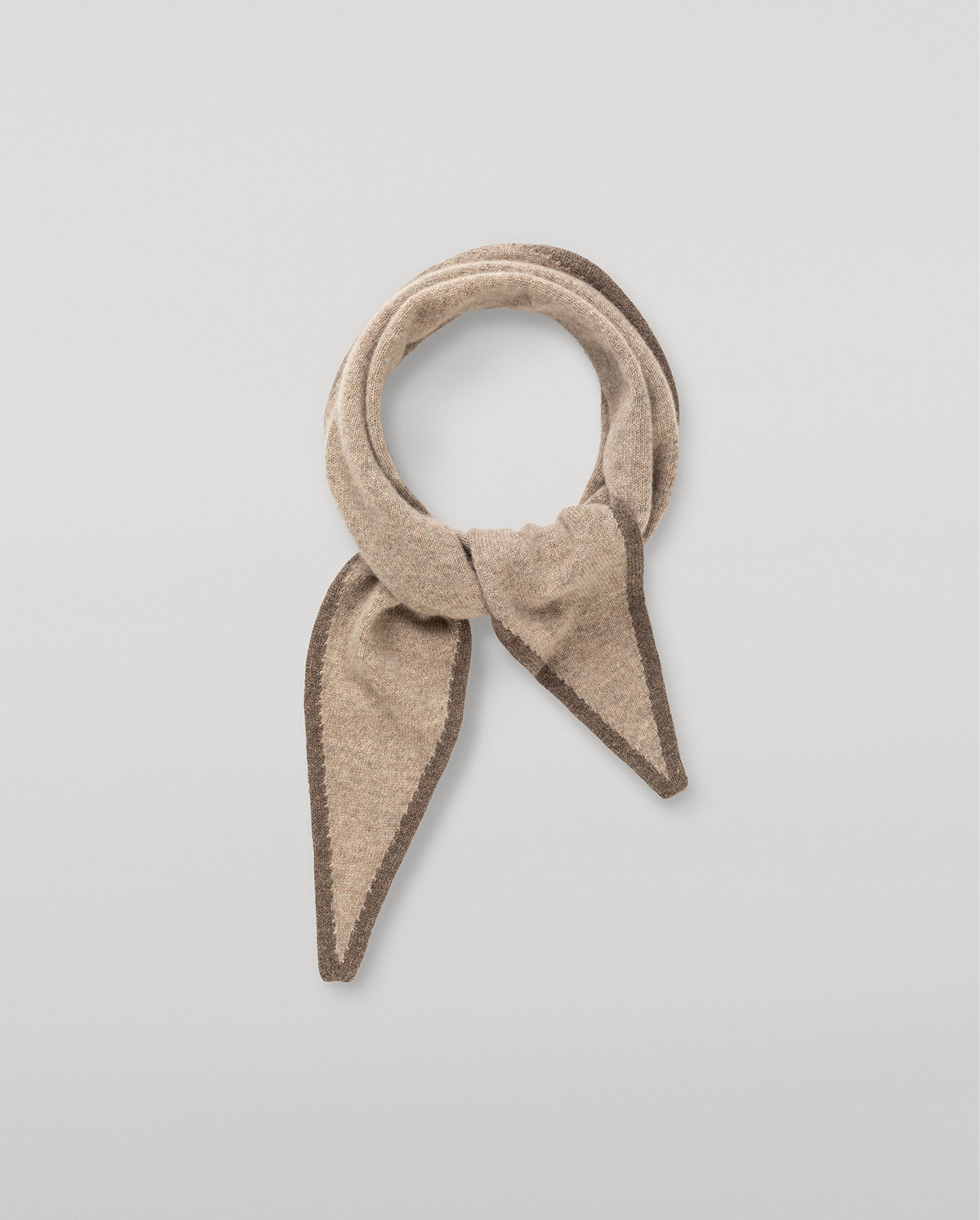 Johnstons of Elgin - Anya Brown Diamond Cashmere Necktie