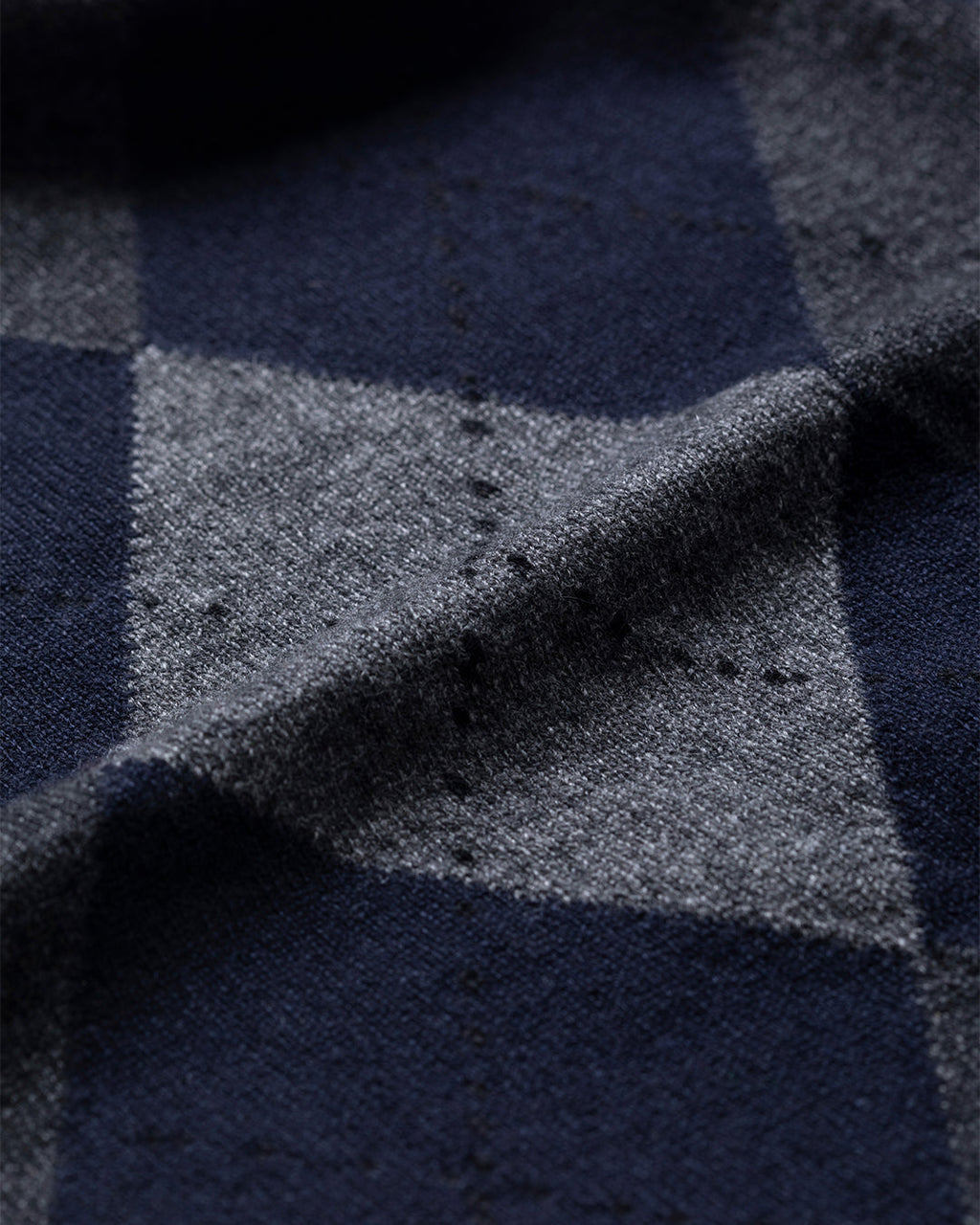 Johnstons of Elgin - Clan Dark Navy Argyle Cashmere Bandana