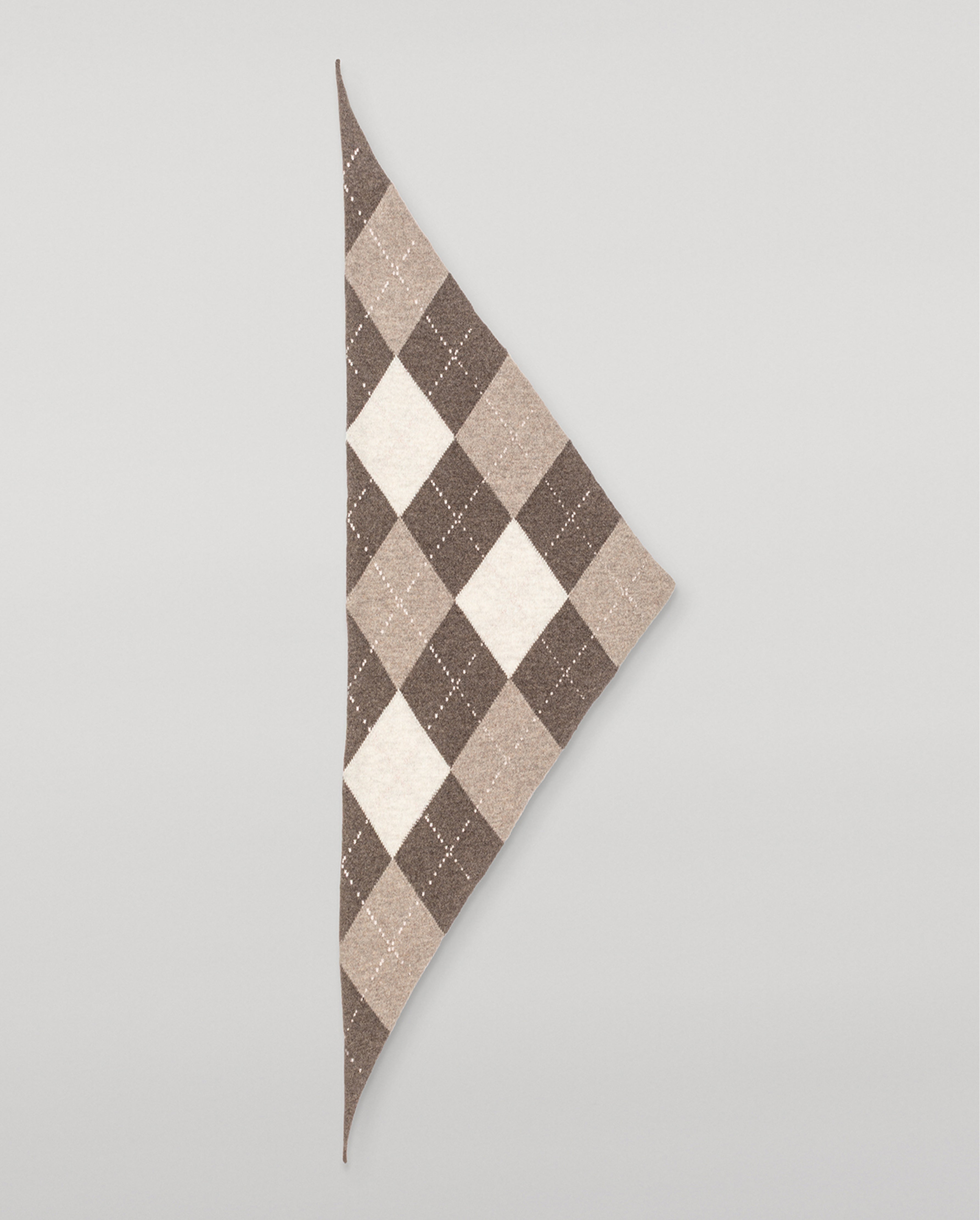 Johnstons of Elgin - Clan Brown Argyle Cashmere Bandana