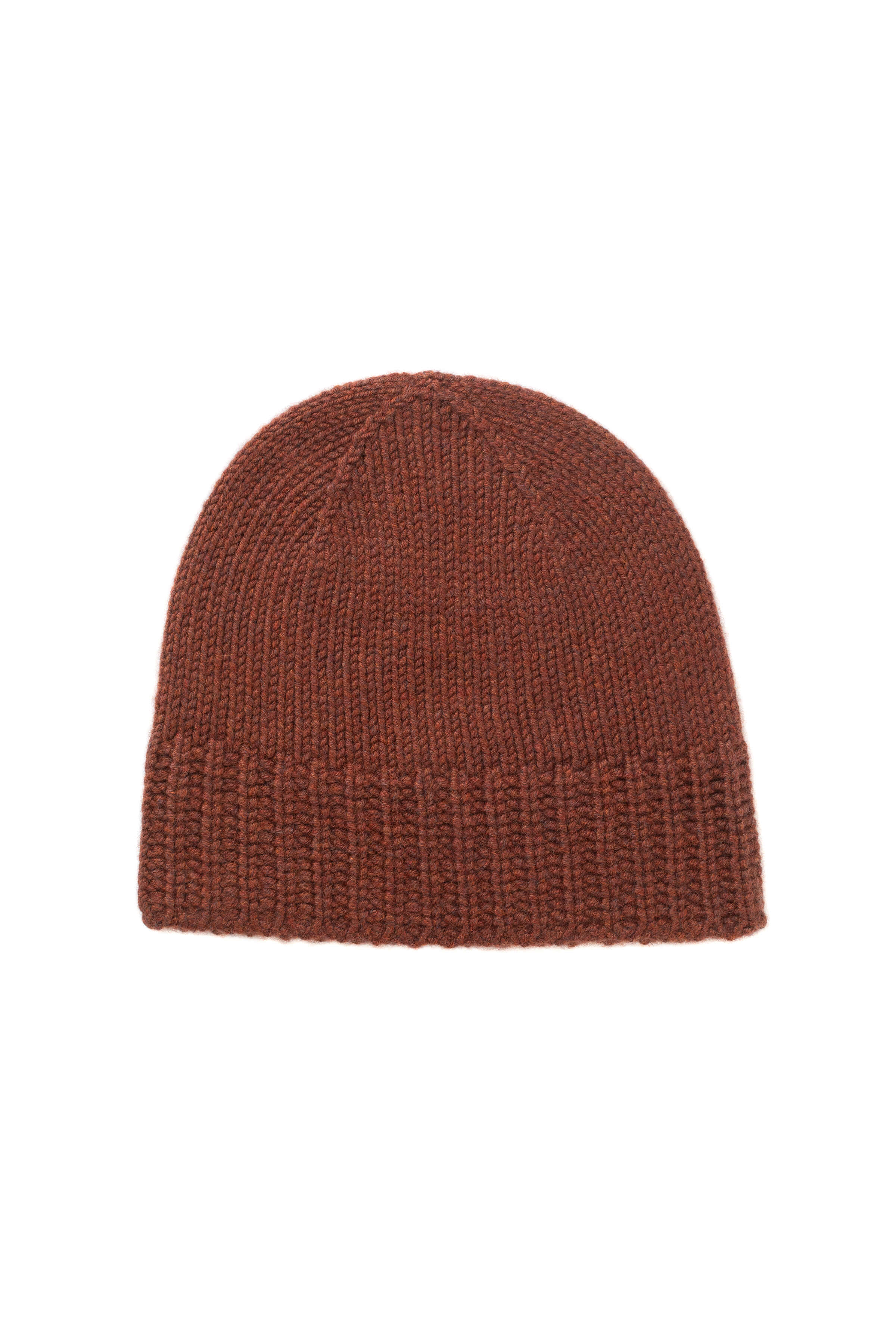 Johnstons of Elgin - Red Cashmere Jersey Cuff Beanie