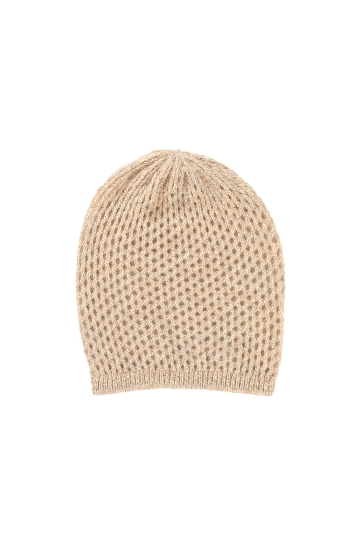Johnstons of Elgin - Natural Cashmere Crochet Beanie