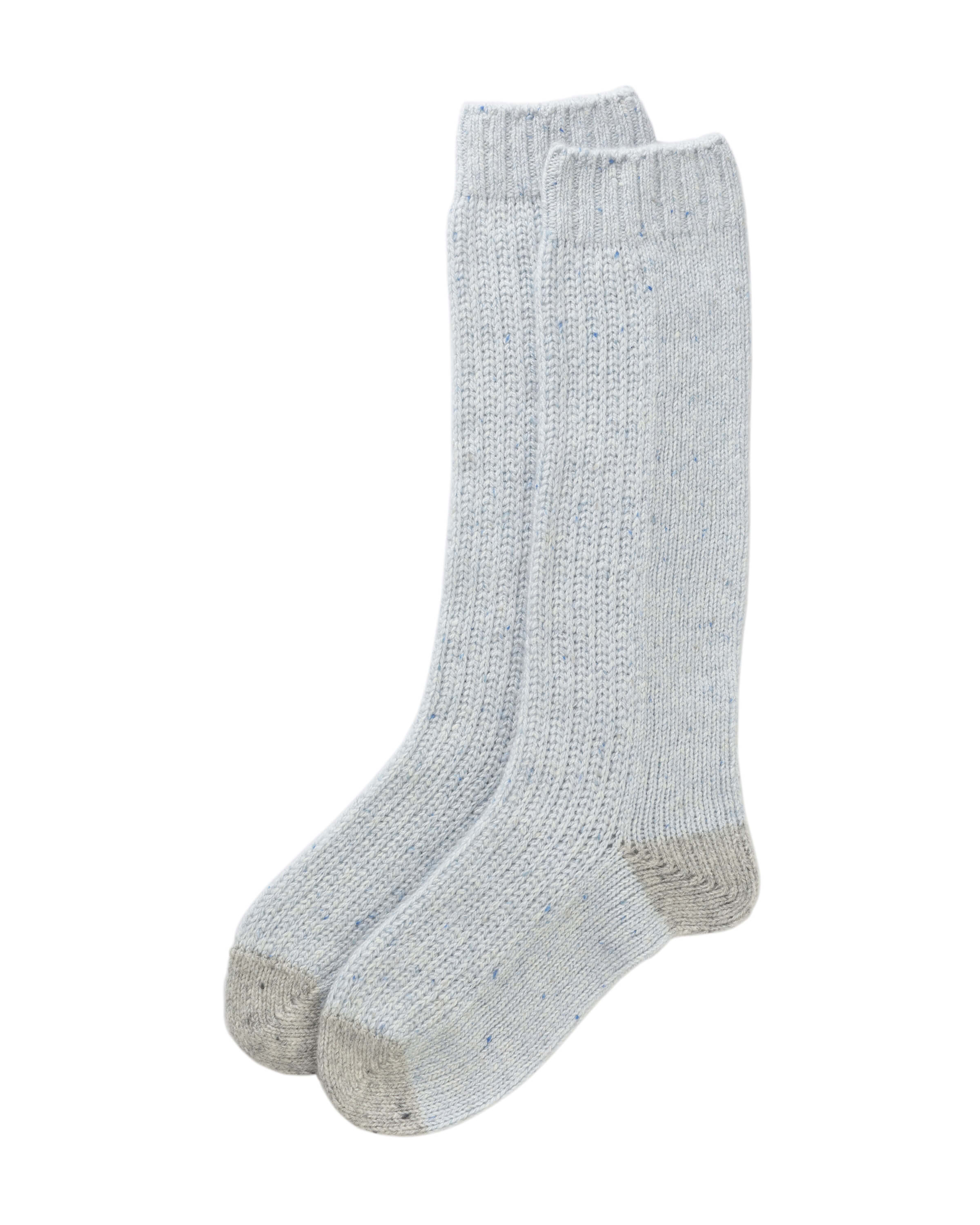 Johnstons of Elgin - Women's Donegal Cashmere Blue Socks