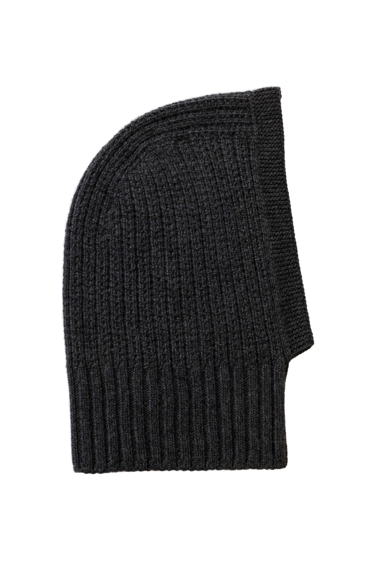 Johnstons of Elgin - Waffle Stitch Charcoal Cashmere Hood