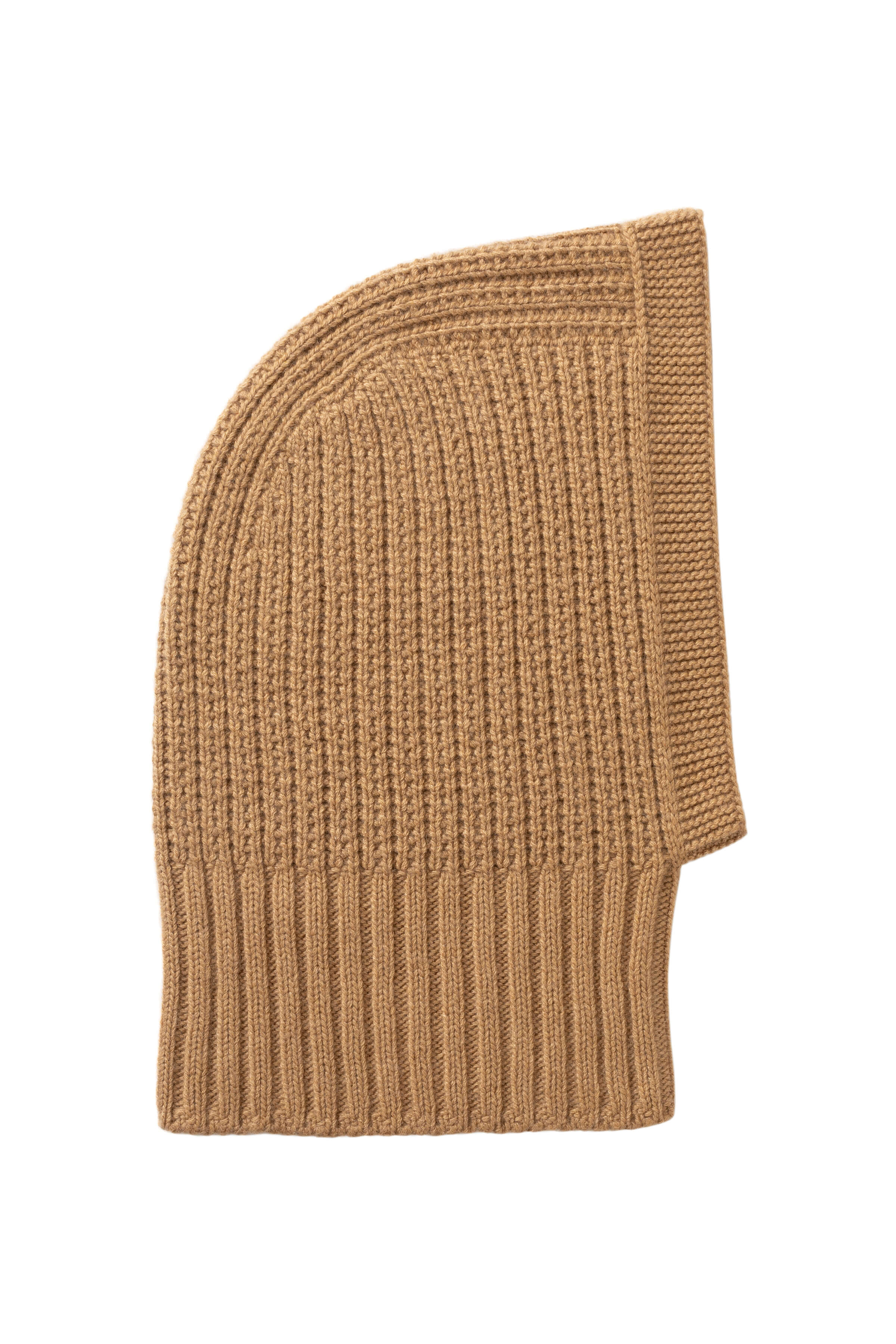 Johnstons of Elgin - Waffle Stitch Camel Cashmere Hood