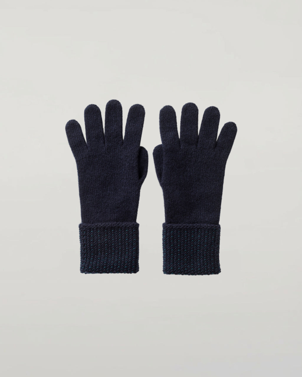 Johnstons of Elgin - Seed Stitch Navy Cashmere Gloves