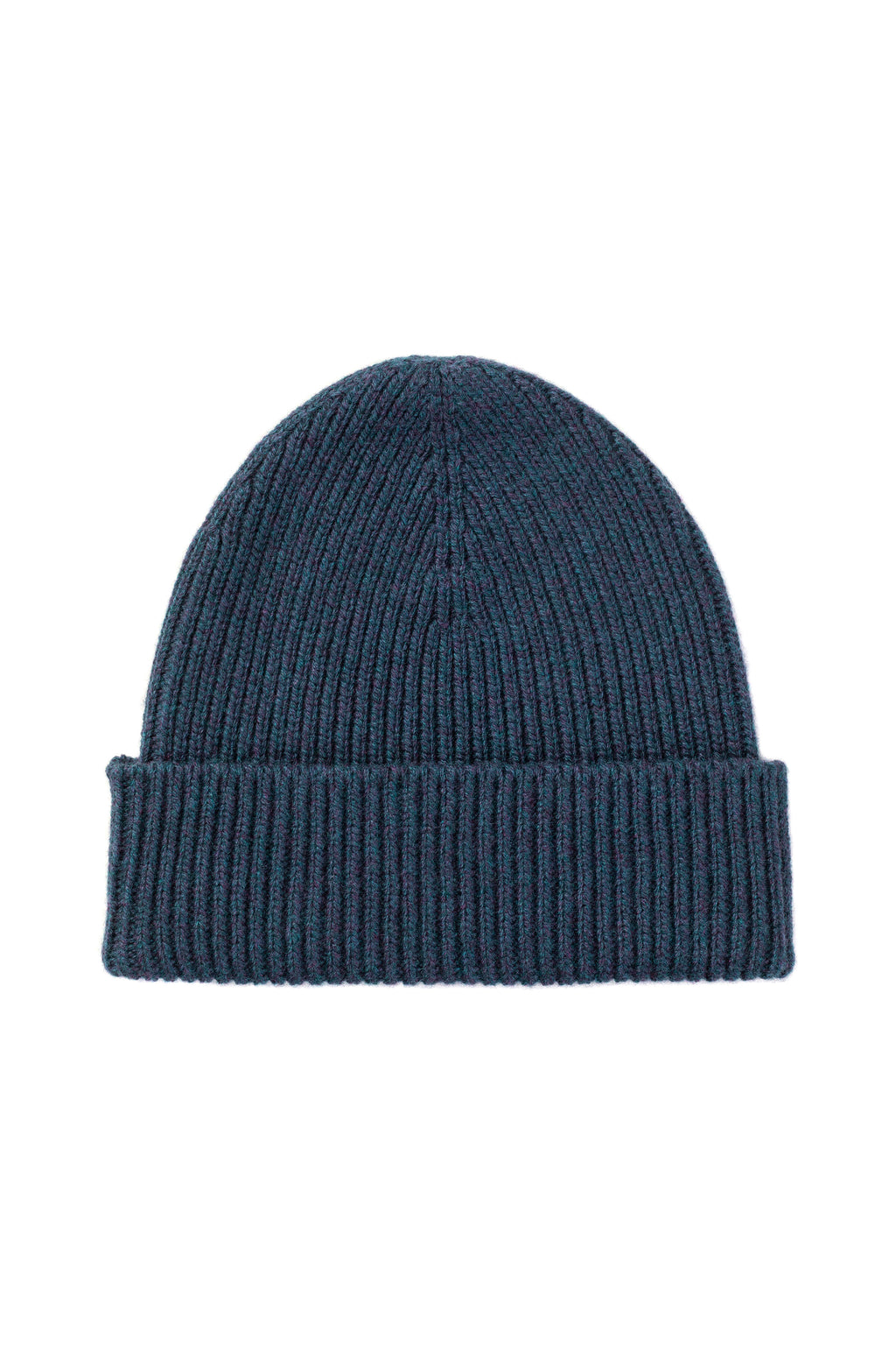 Johnstons of Elgin - Ribbed Navy Cashmere Beanie