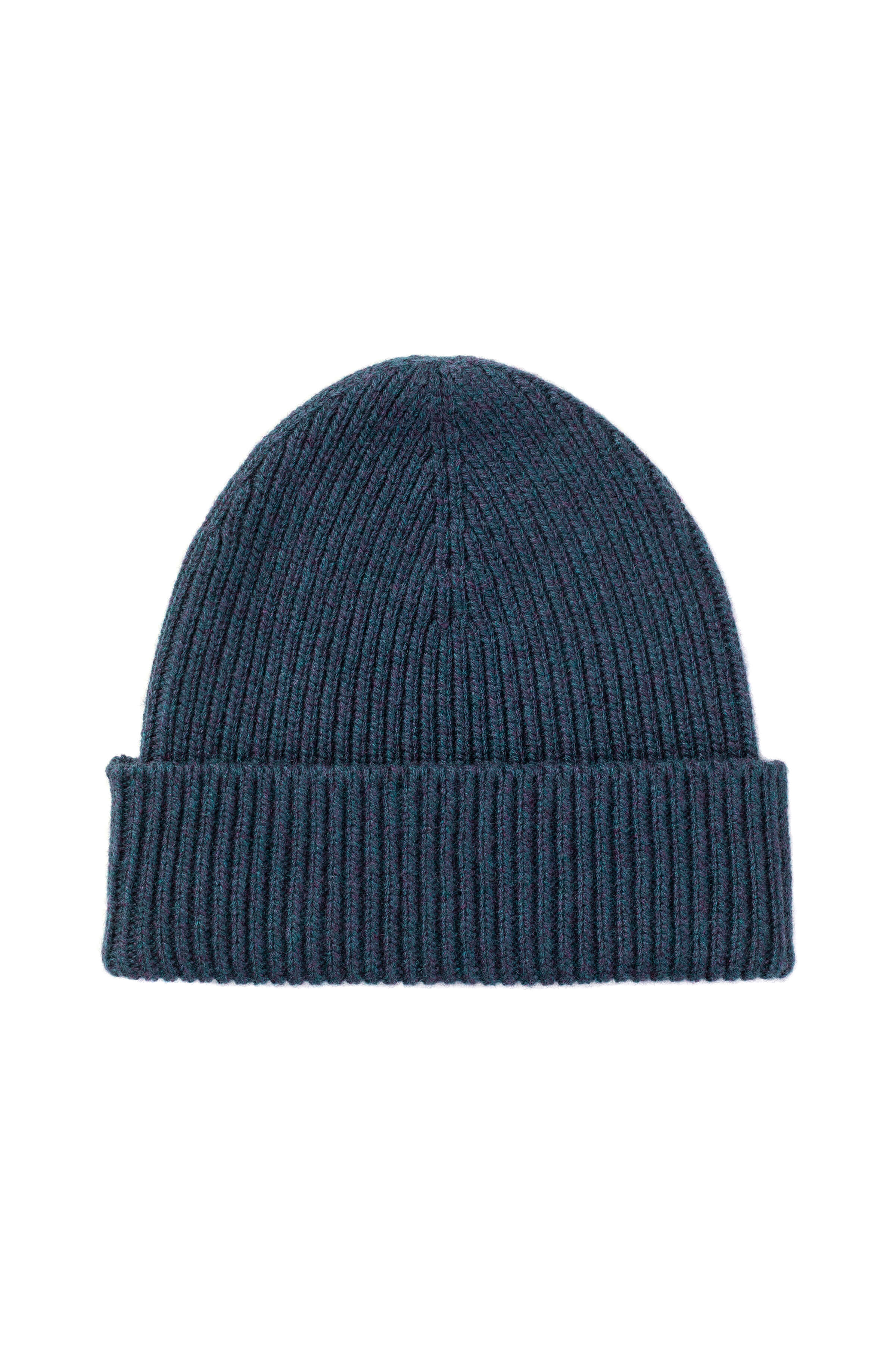 Johnstons of Elgin - Ribbed Navy Cashmere Beanie