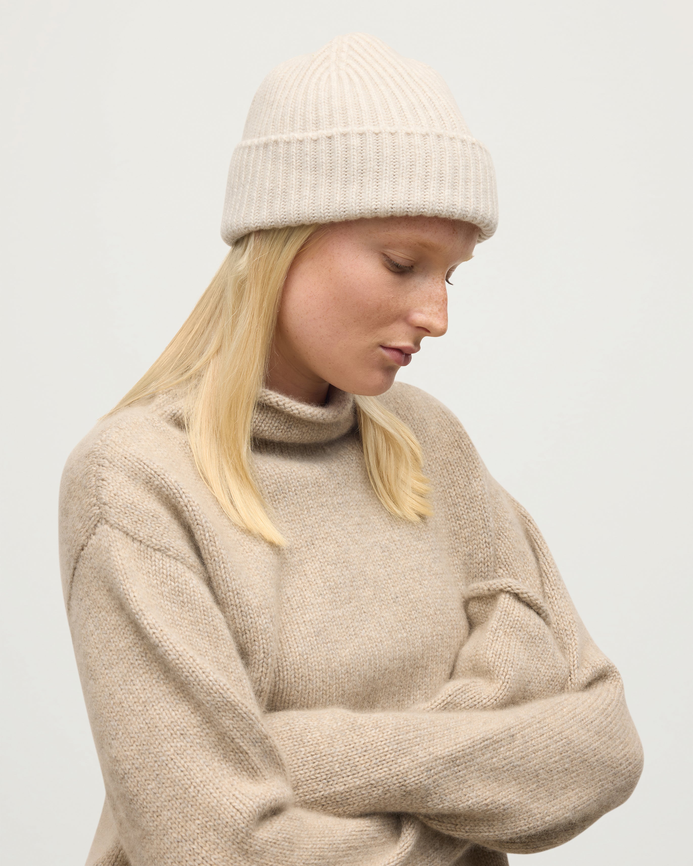 Johnstons of Elgin - Lovat Natural Cashmere Hat