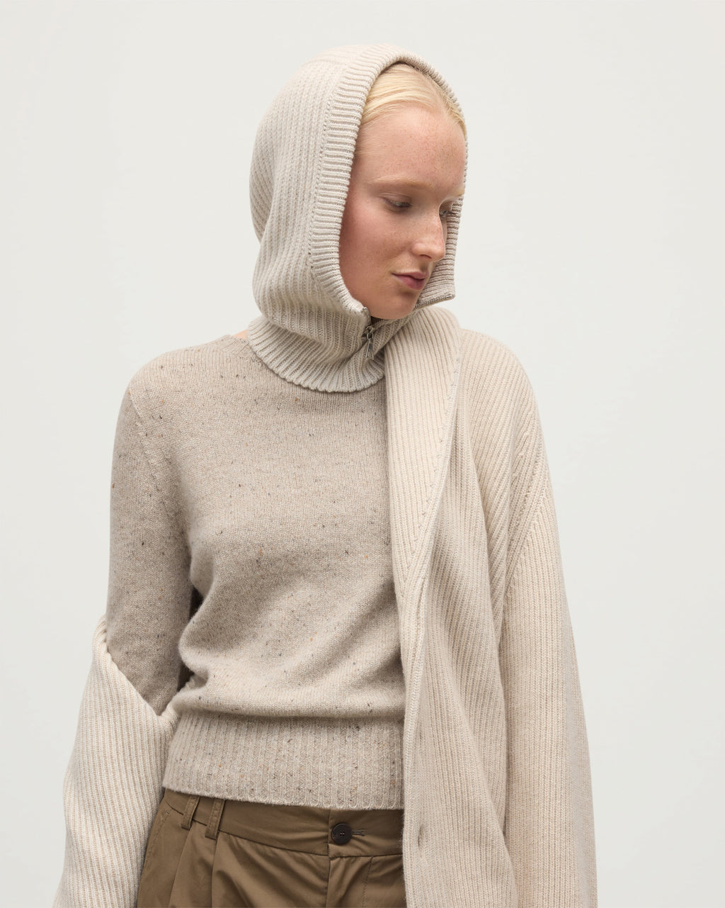 Johnstons of Elgin - Nevis Natural Cashmere Hood