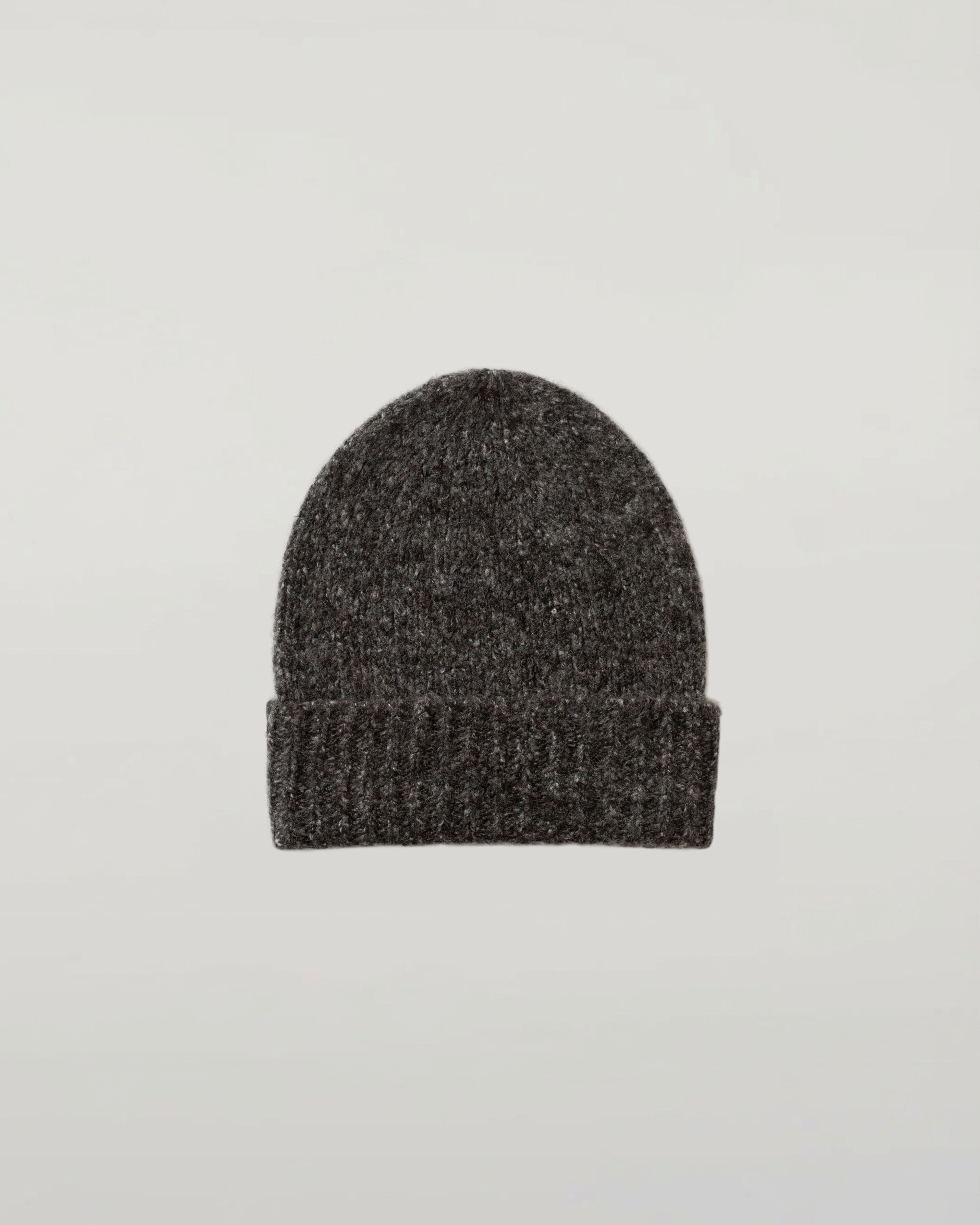 Johnstons of Elgin - Cashmere Bouclé Dark Grey Beanie