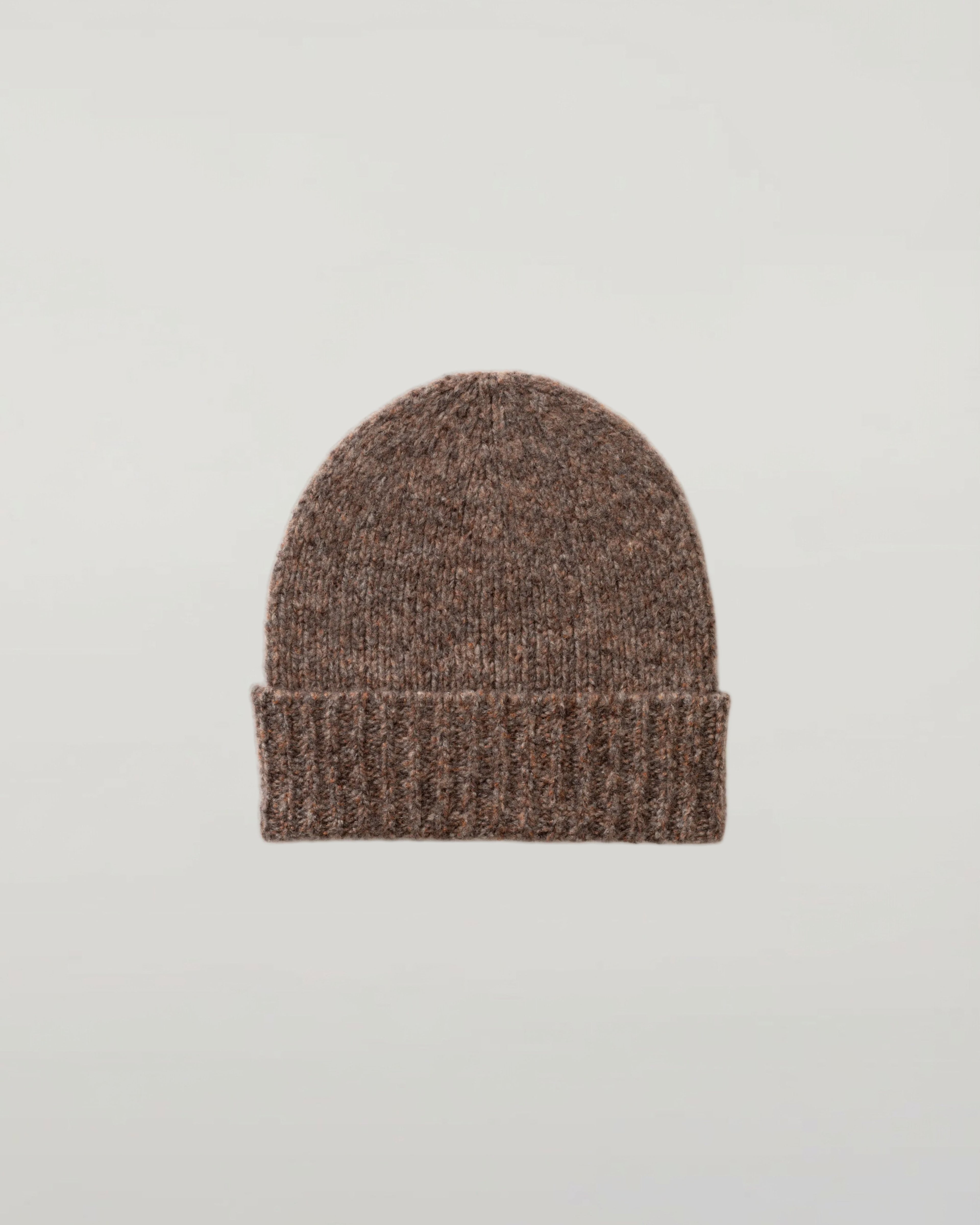 Johnstons of Elgin - Cashmere Bouclé Brown Beanie