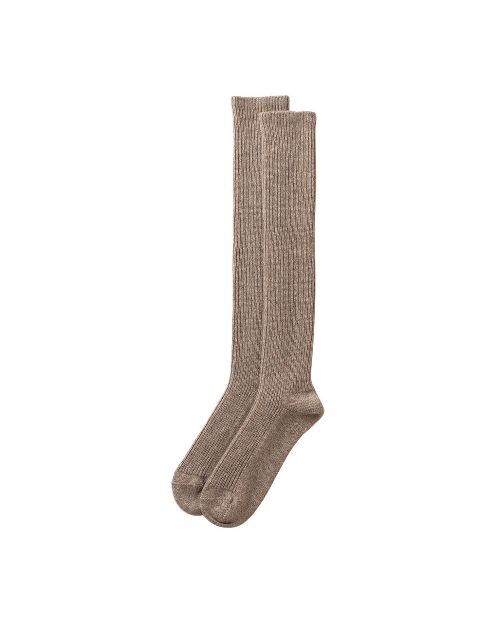 Johnstons of Elgin - Cashmere Knee High Light Brown Socks