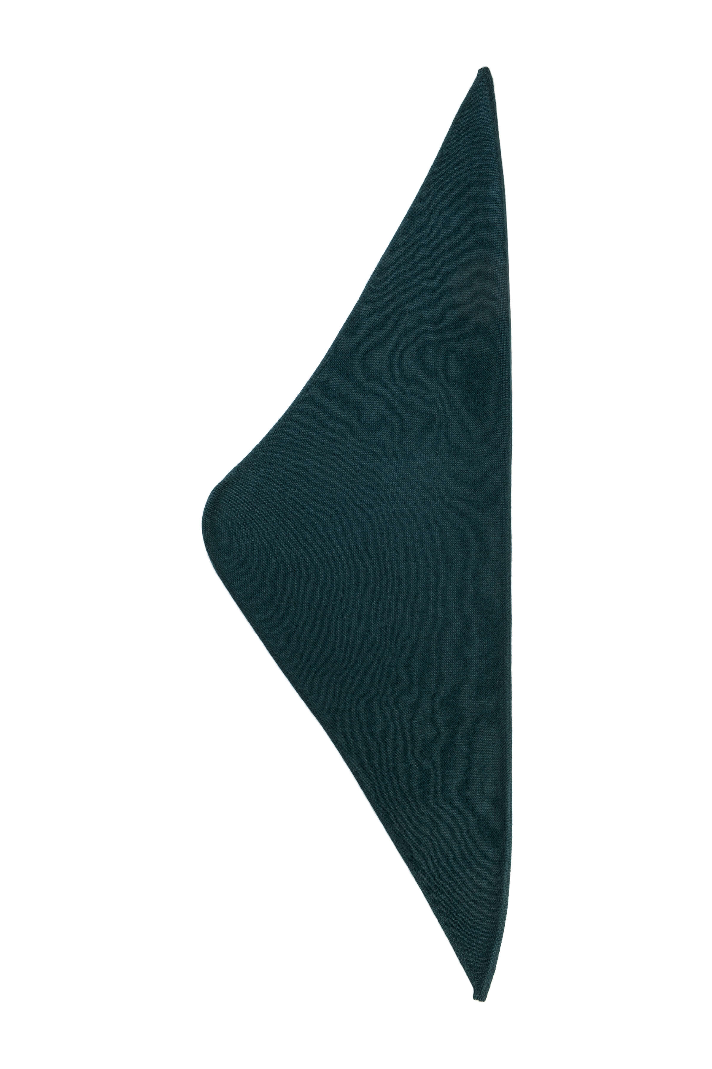 Johnstons of Elgin - Triangle Cashmere Silk Green Neck Tie