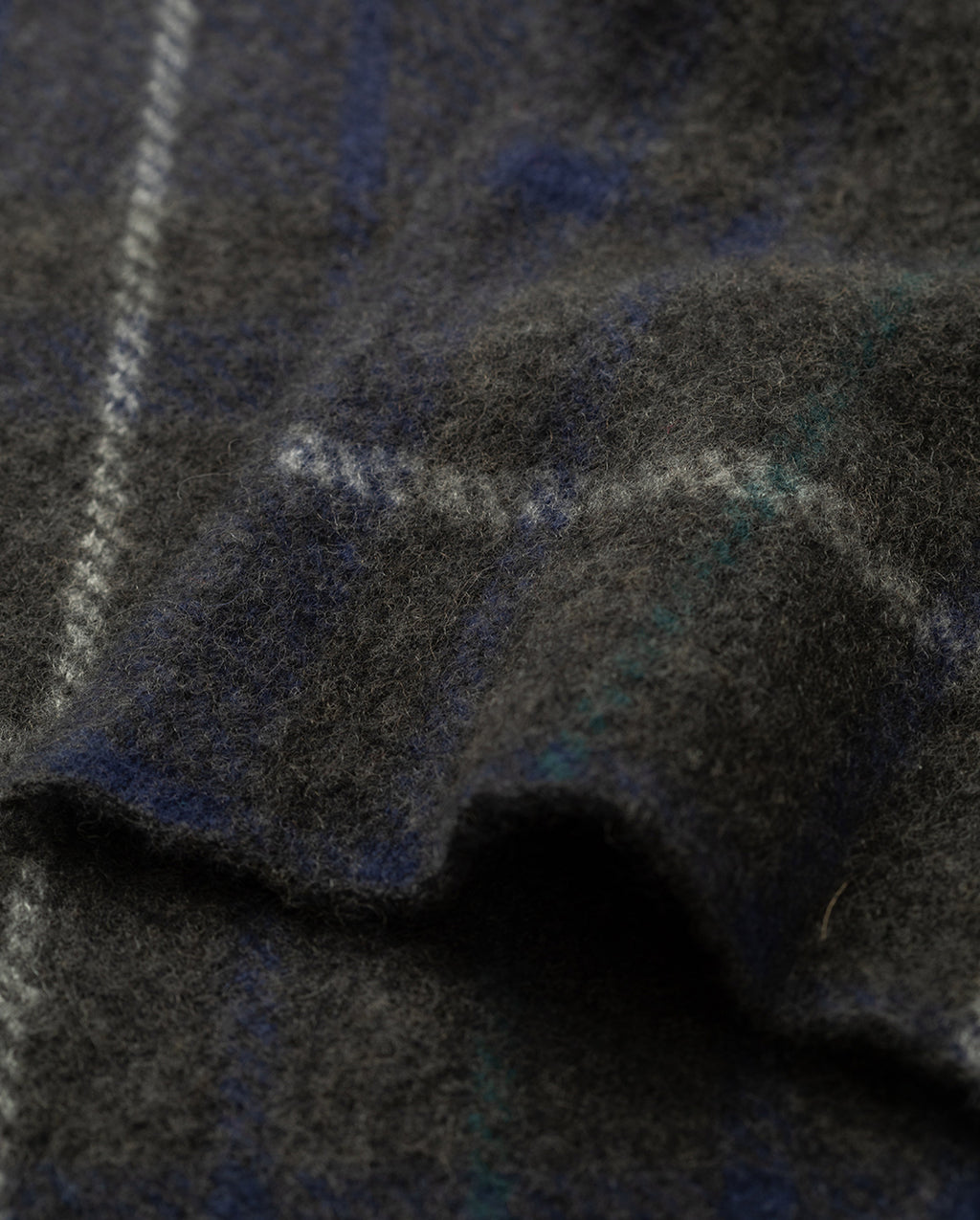 Johnstons of Elgin - Baird Grey Brushed Cashmere - Silk Scarf