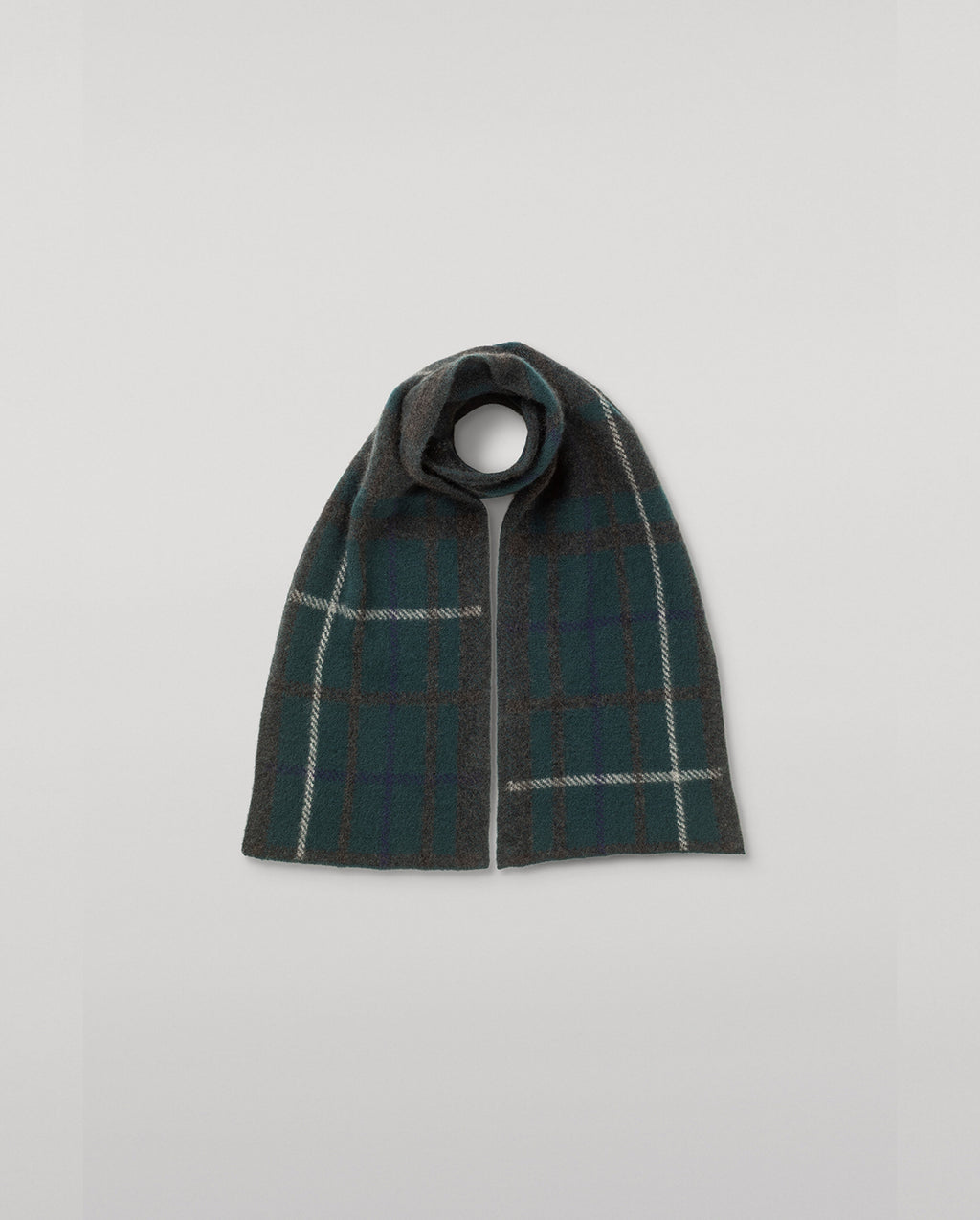 Johnstons of Elgin - Baird Charcoal Brushed Cashmere - Silk Scarf