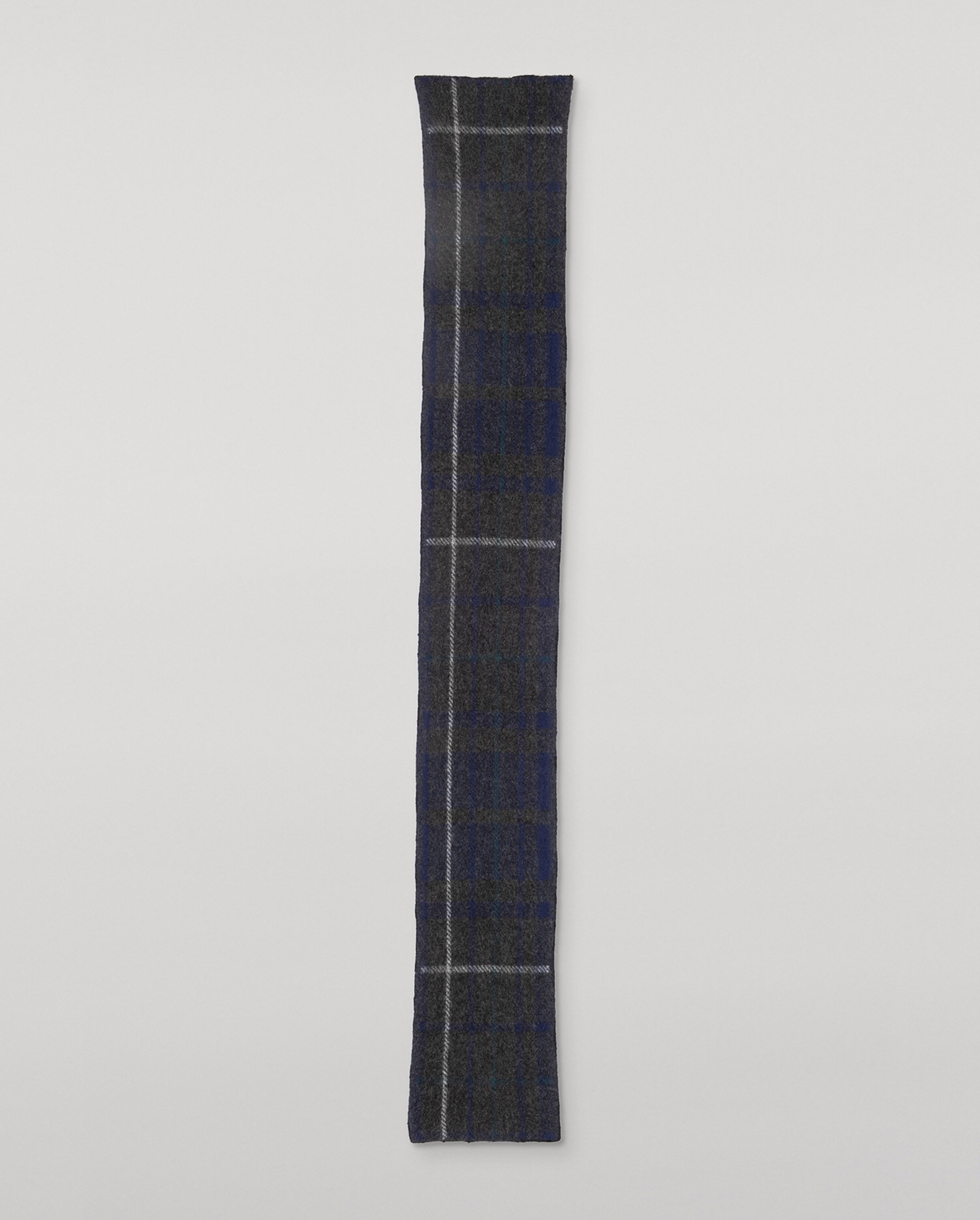 Johnstons of Elgin - Baird Grey Brushed Cashmere - Silk Scarf
