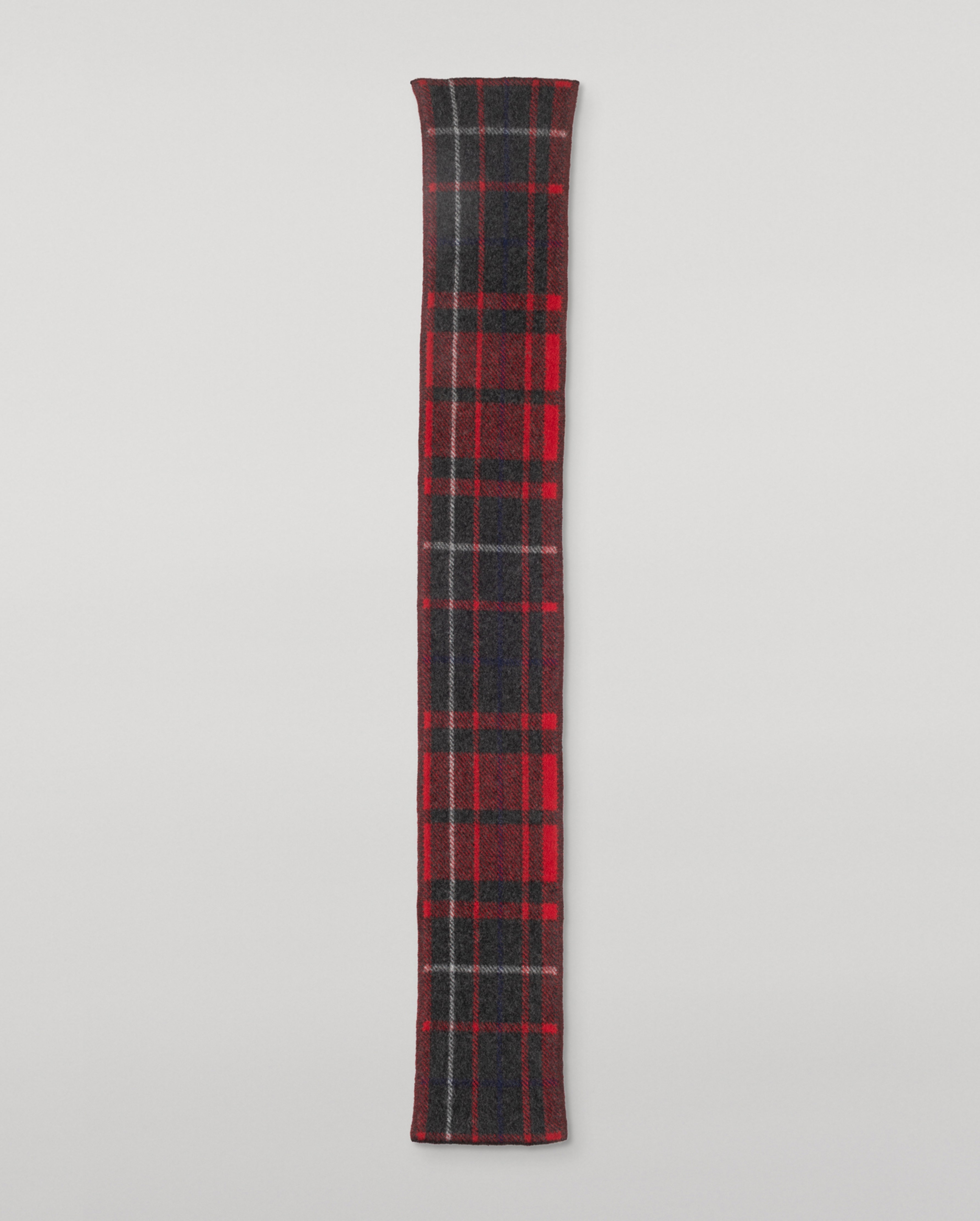 Johnstons of Elgin - Baird Red Brushed Cashmere - Silk Scarf