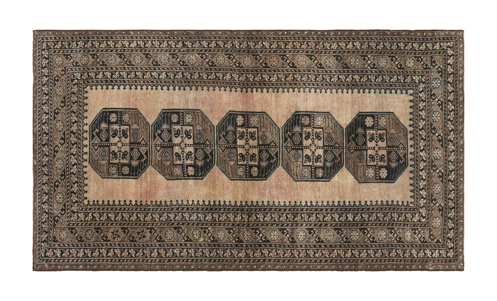 Jayson Home - Vintage Afghan Rug - 6'11" x 3'7"