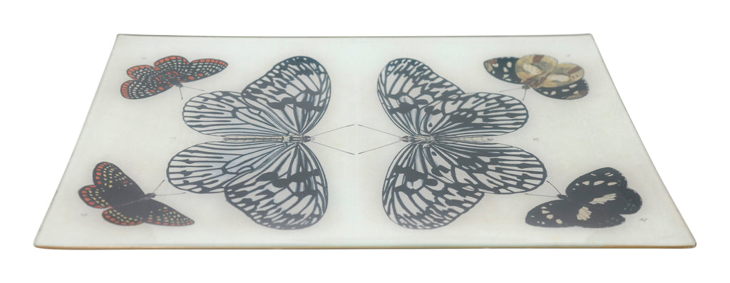 Jayson Home - Mirrored Butterfly Tray