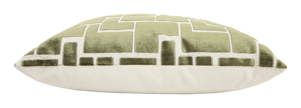 Jayson Home - Labyrinth Olive Pillow