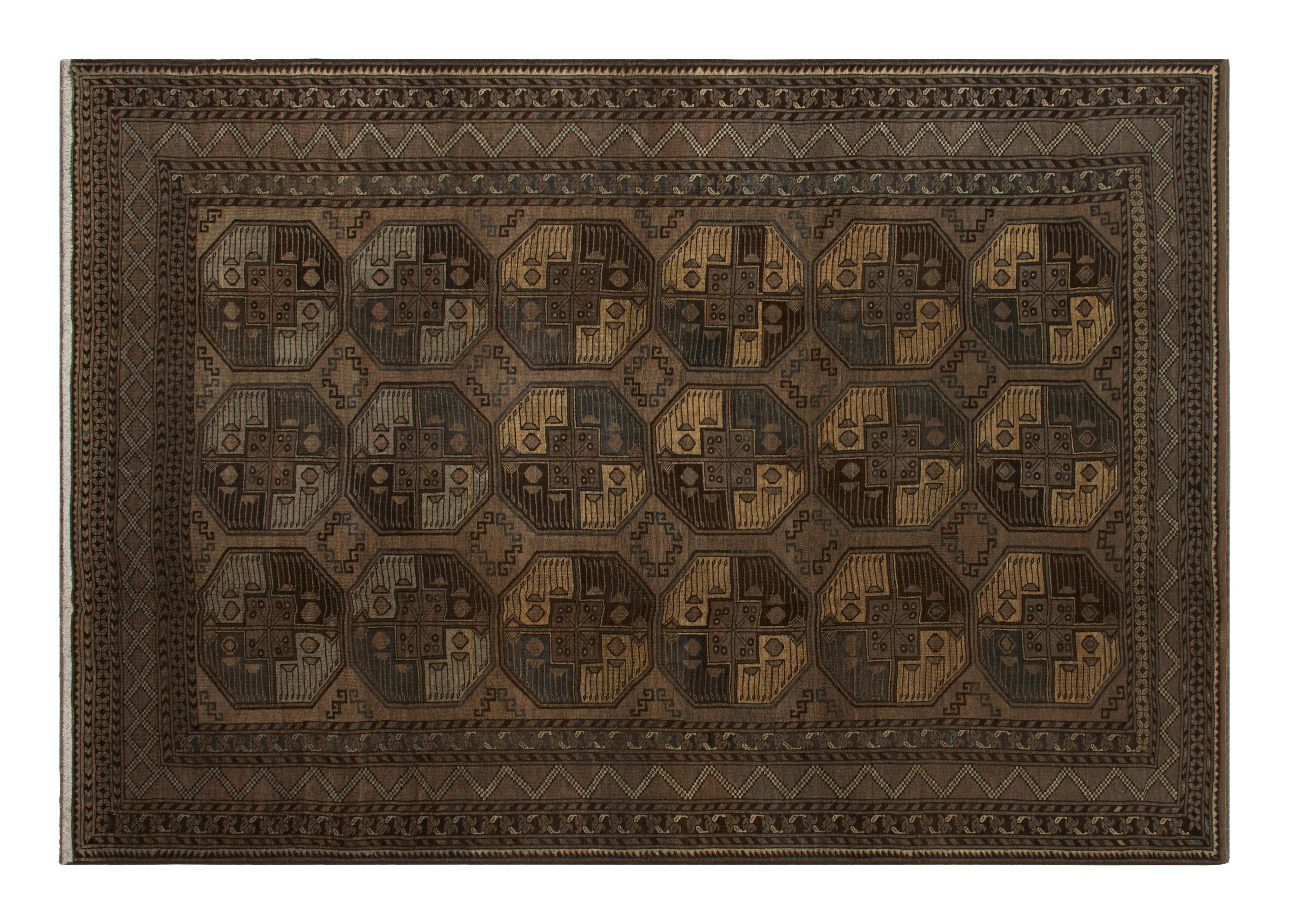 Jayson Home - Vintage Afghan Rug - 10'7" x 7'3"