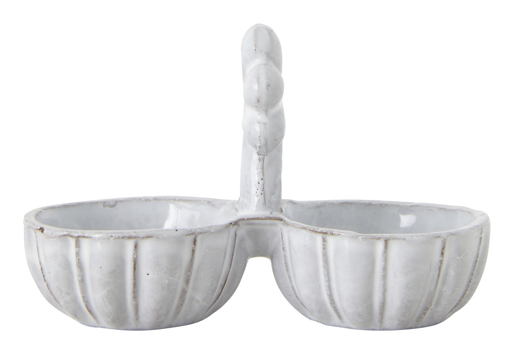 Jayson Home - Astier de Villatte Clover Salt & Pepper Cellar