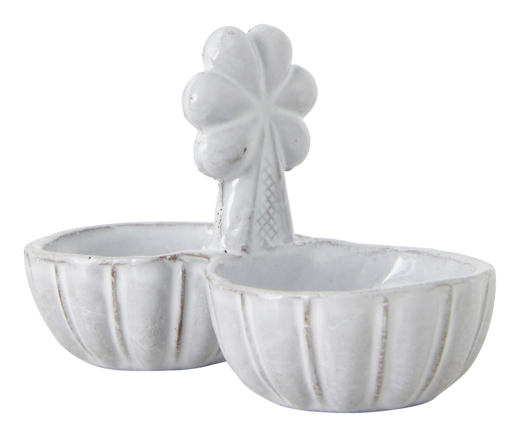 Jayson Home - Astier de Villatte Clover Salt & Pepper Cellar