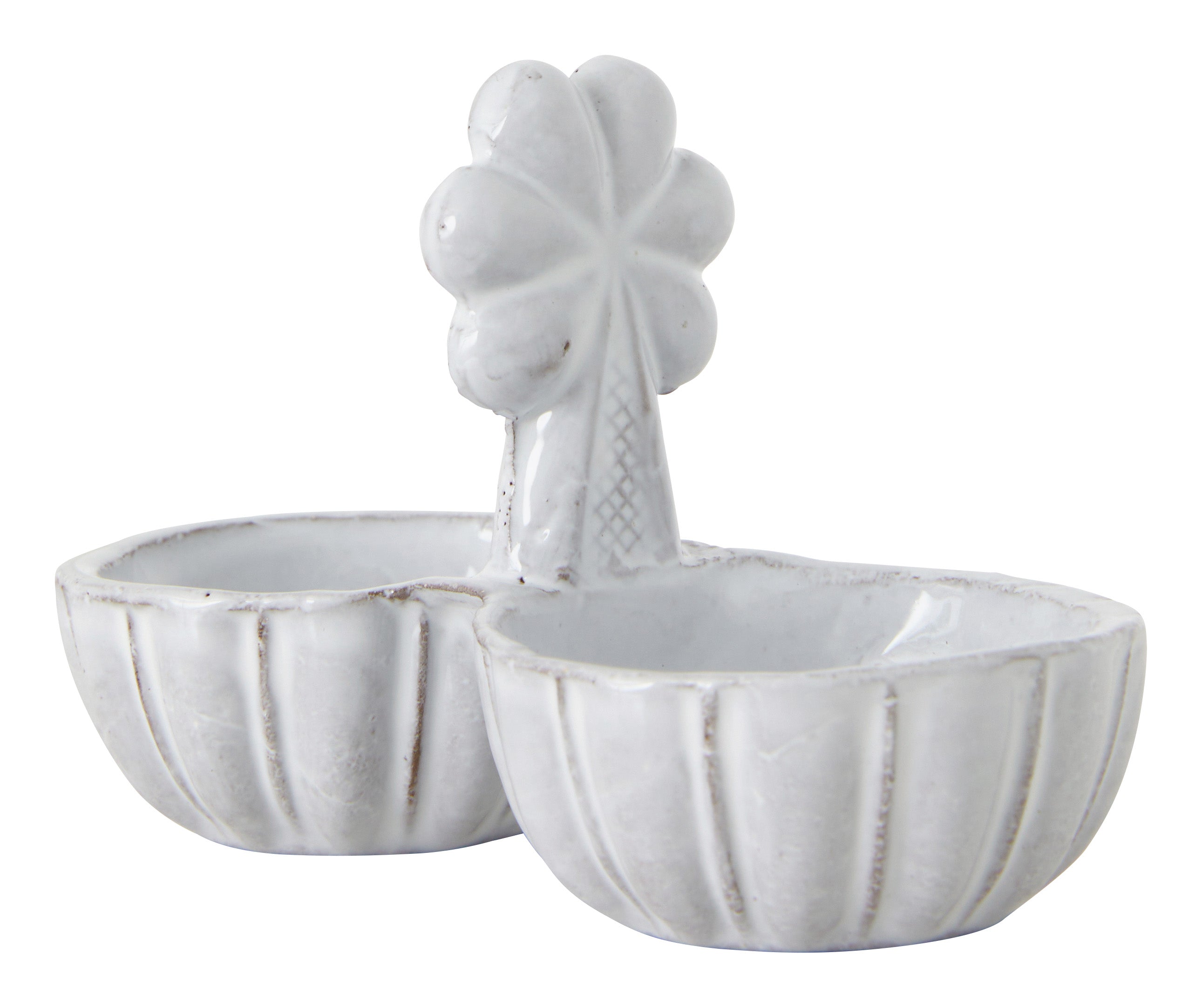 Jayson Home - Astier de Villatte Clover Salt & Pepper Cellar