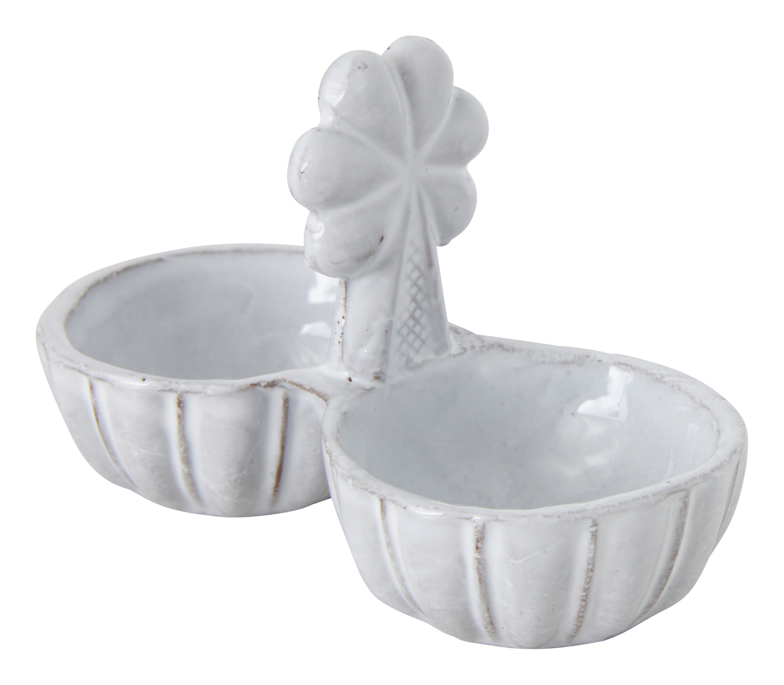 Jayson Home - Astier de Villatte Clover Salt & Pepper Cellar