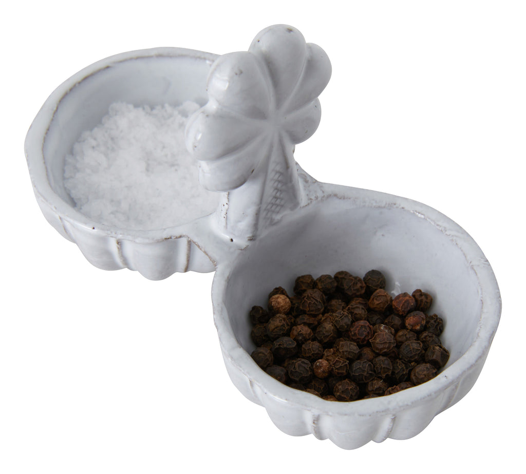 Jayson Home - Astier de Villatte Clover Salt & Pepper Cellar