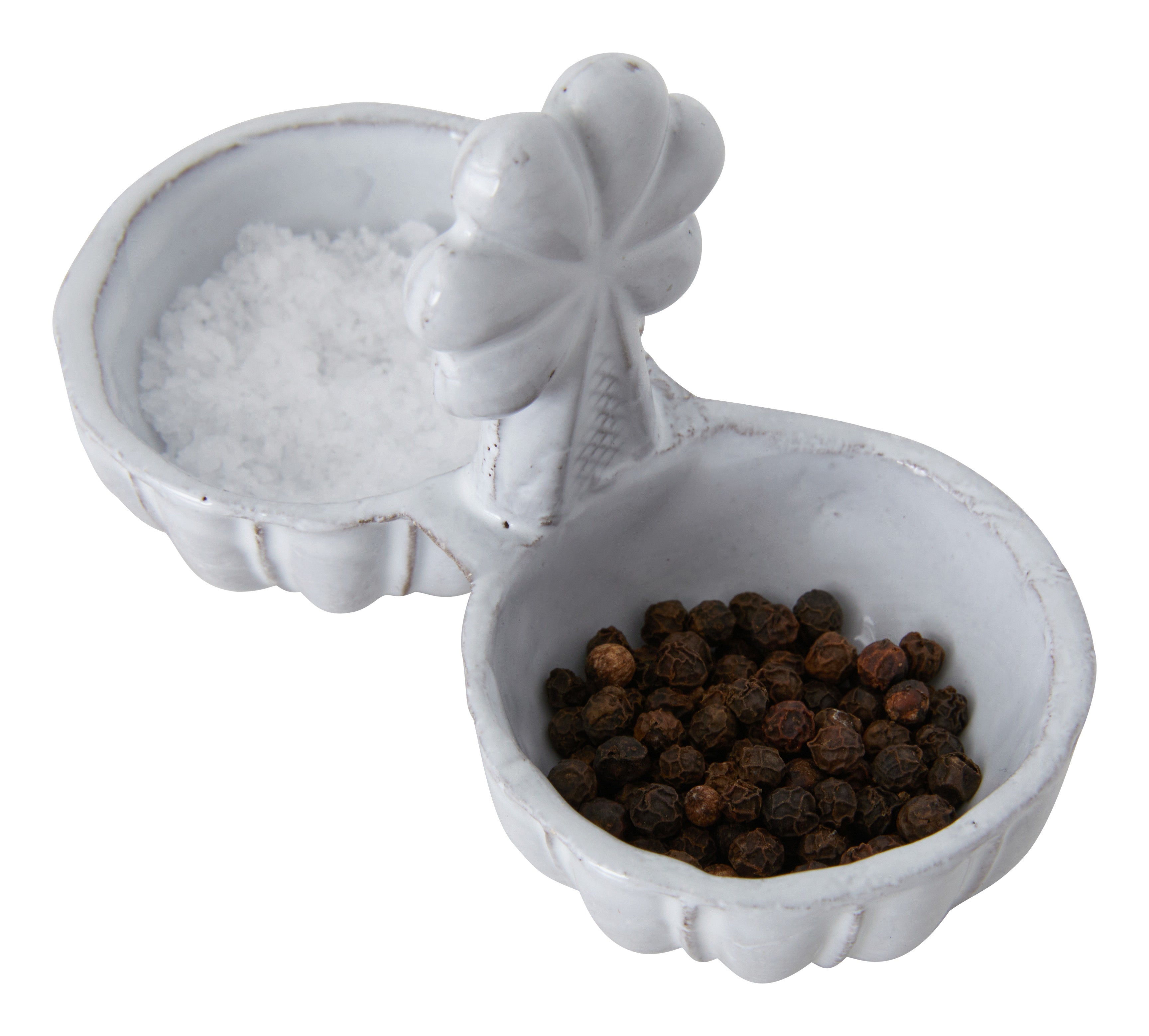 Jayson Home - Astier de Villatte Clover Salt & Pepper Cellar