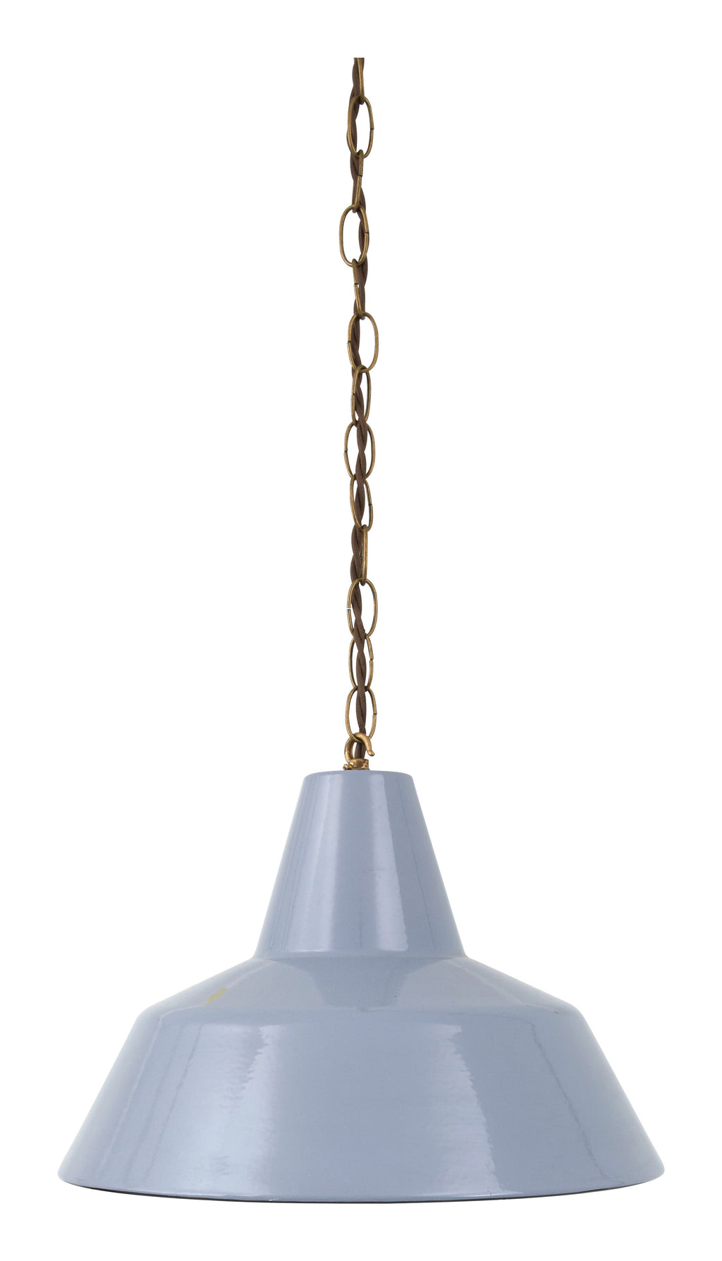 Jayson Home - Vintage Grey Enameled Factory Pendant