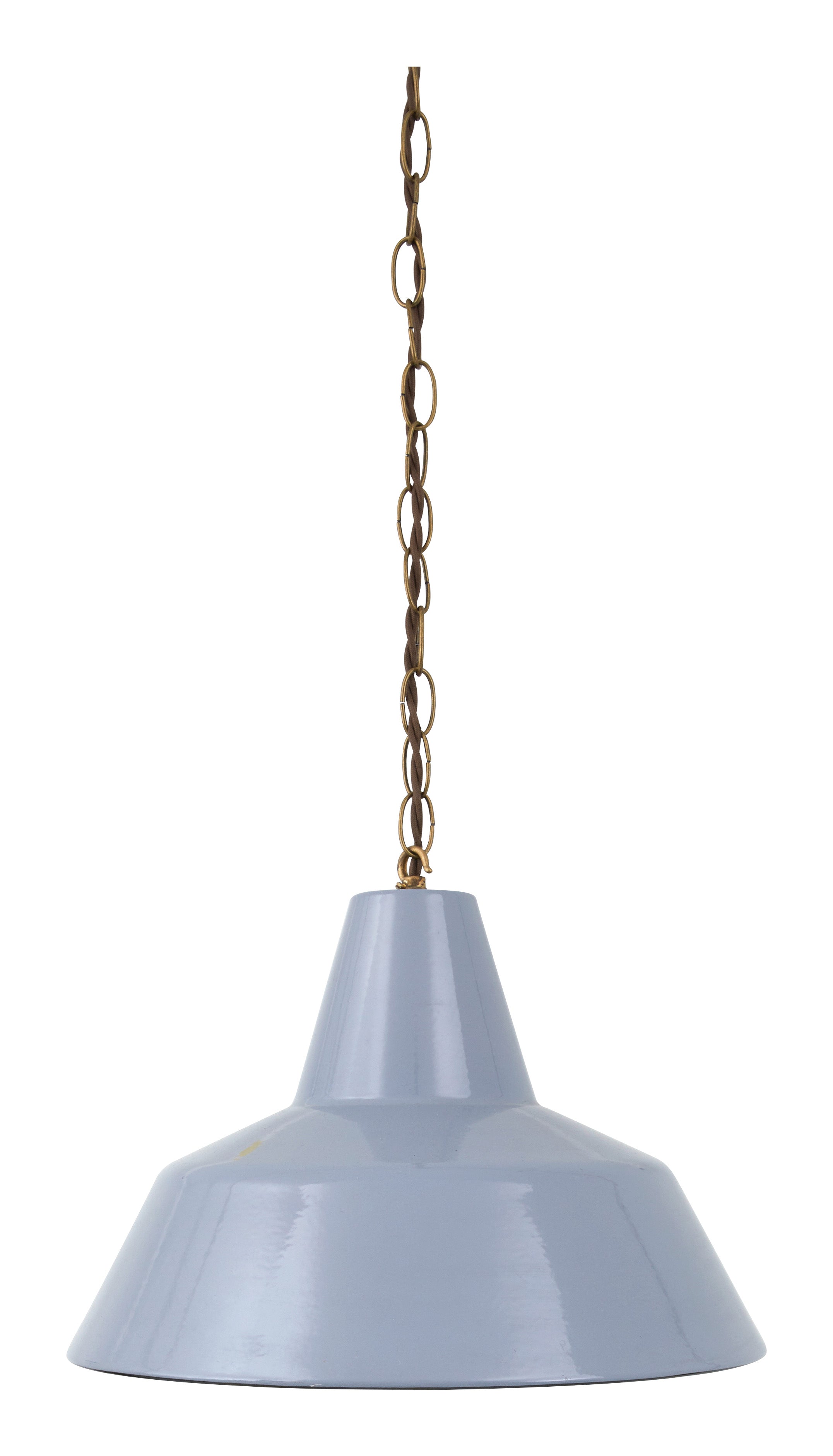 Jayson Home - Vintage Grey Enameled Factory Pendant