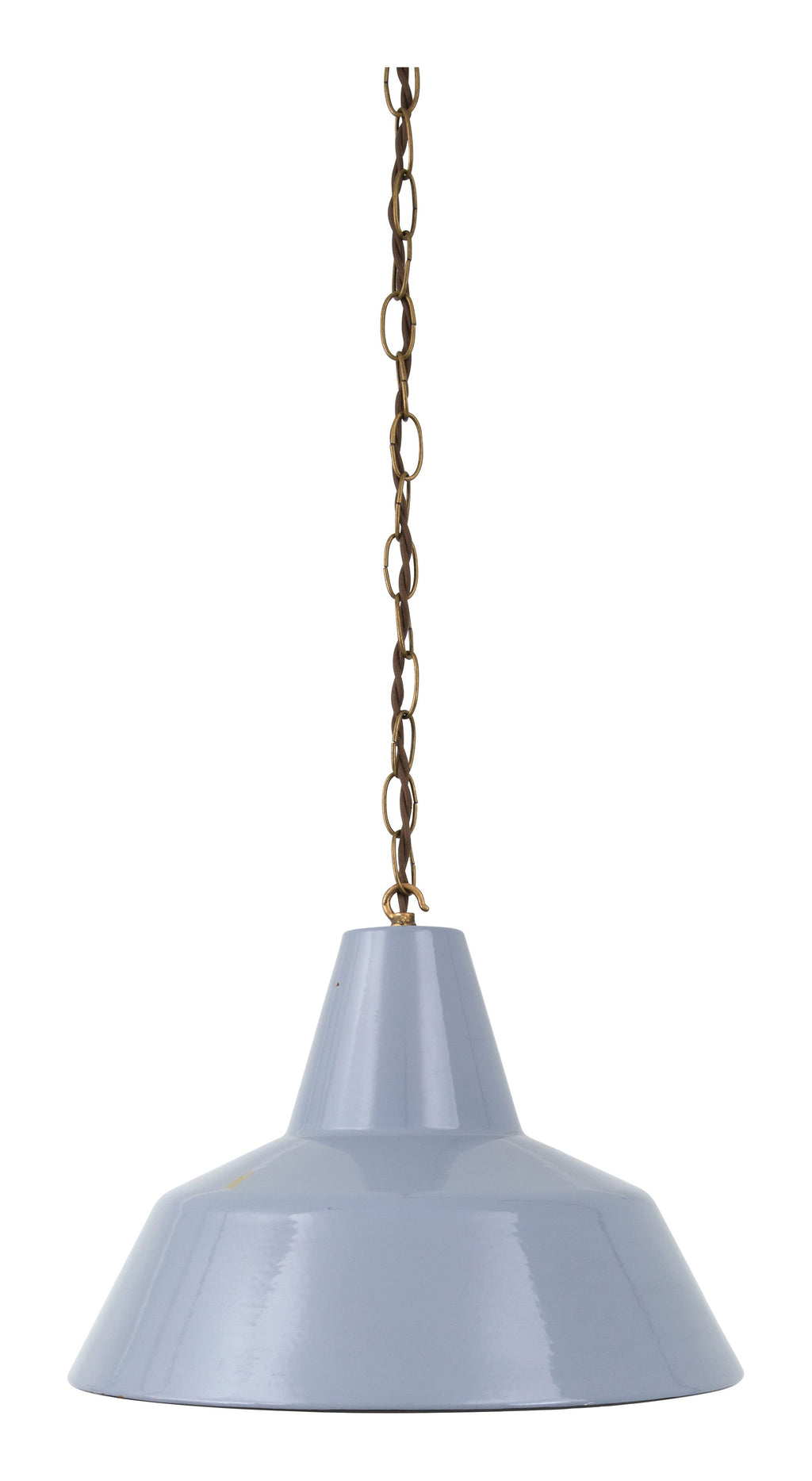 Jayson Home - Vintage Grey Enameled Factory Pendant