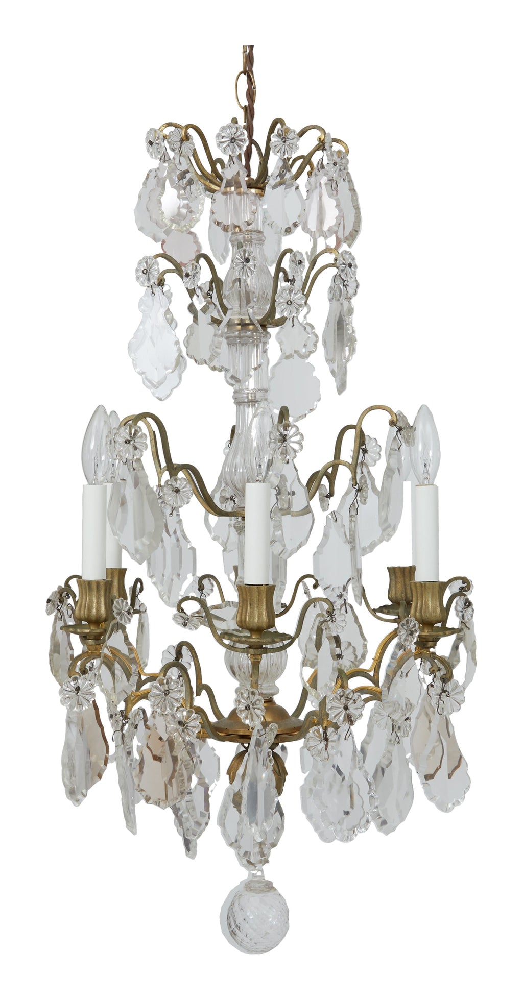 Jayson Home - Antique Louis XV Crystal Chandelier
