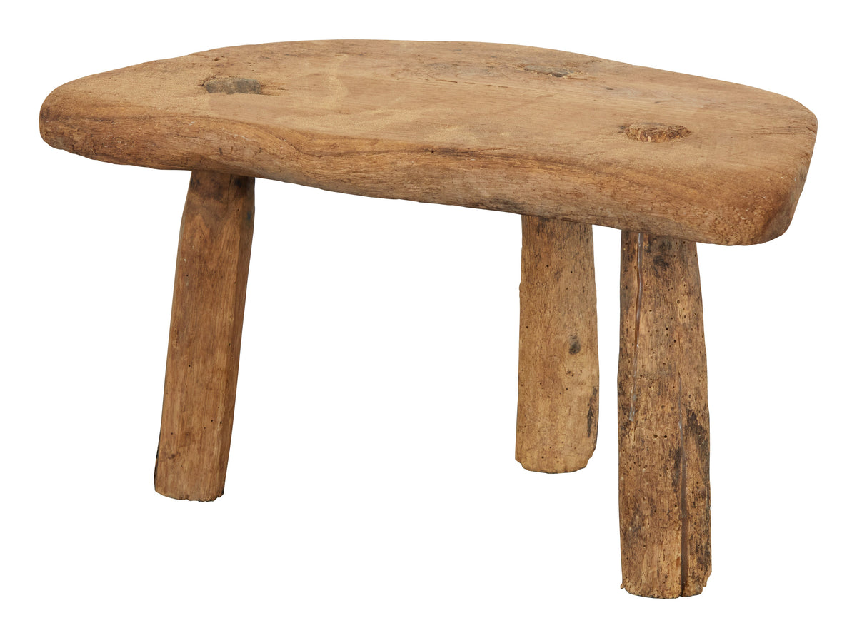 Jayson Home - Antique Rustic Wood Stool