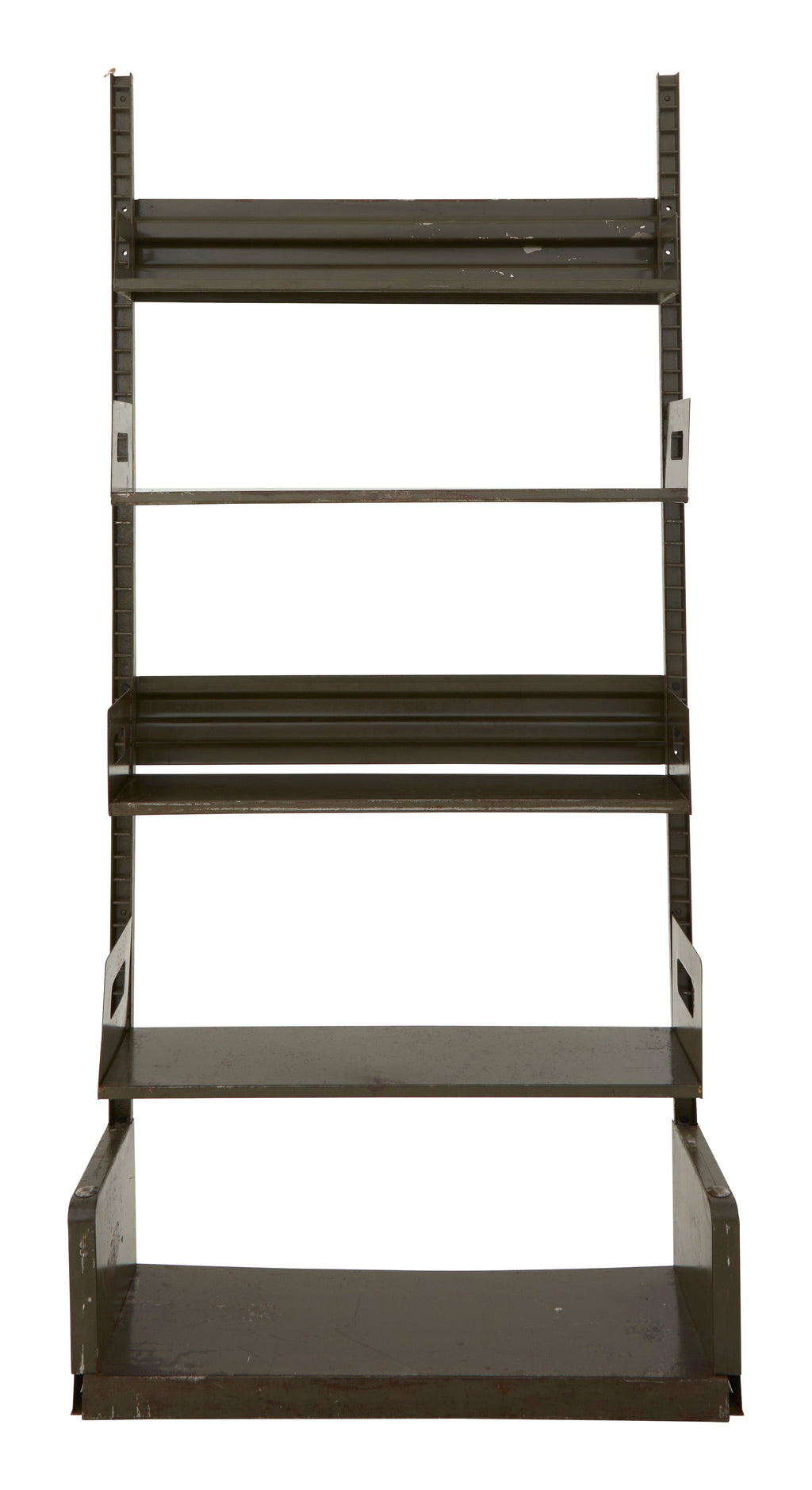 Jayson Home - Vintage Green Metal Library Shelf