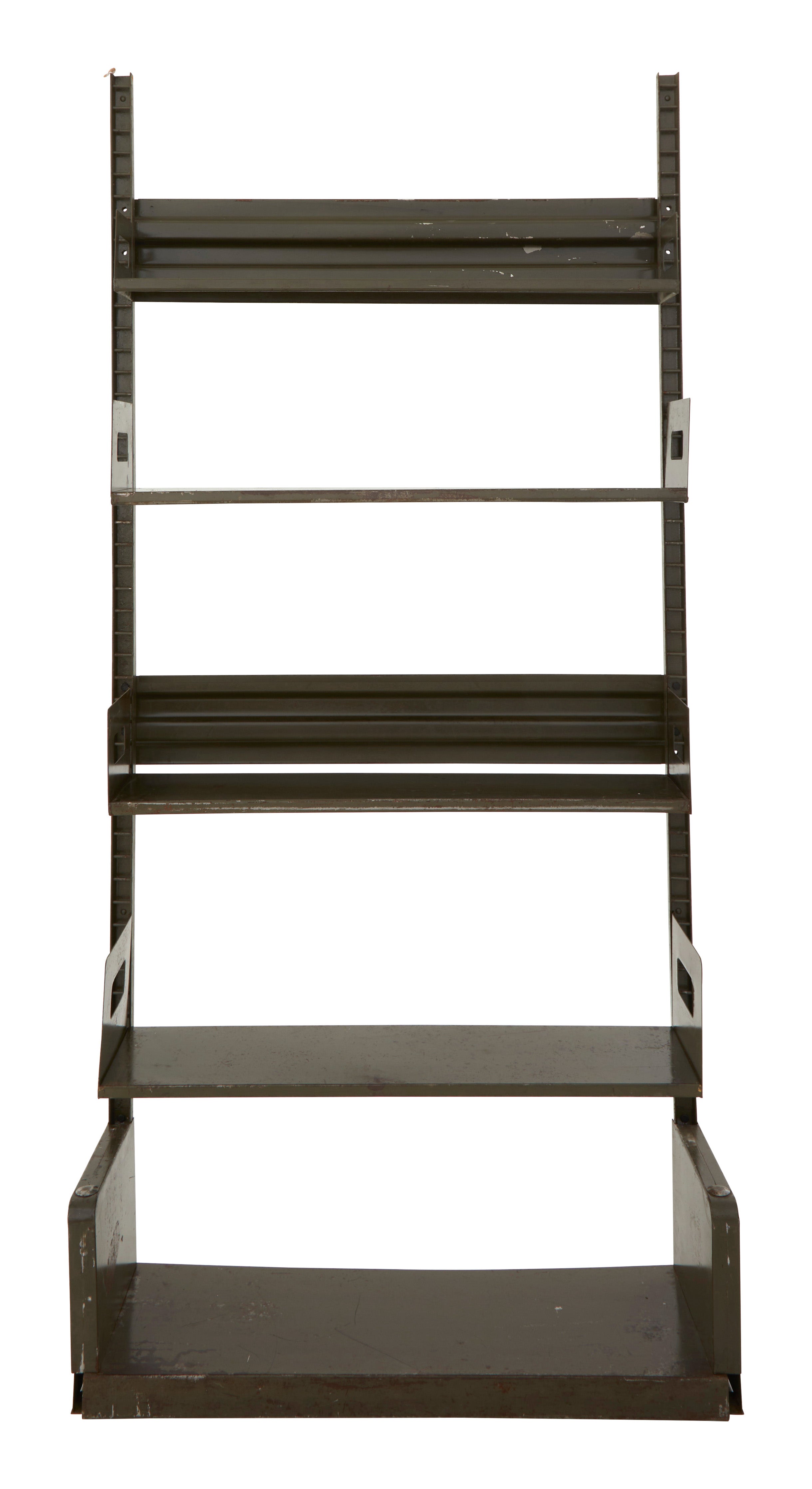 Jayson Home - Vintage Green Metal Library Shelf