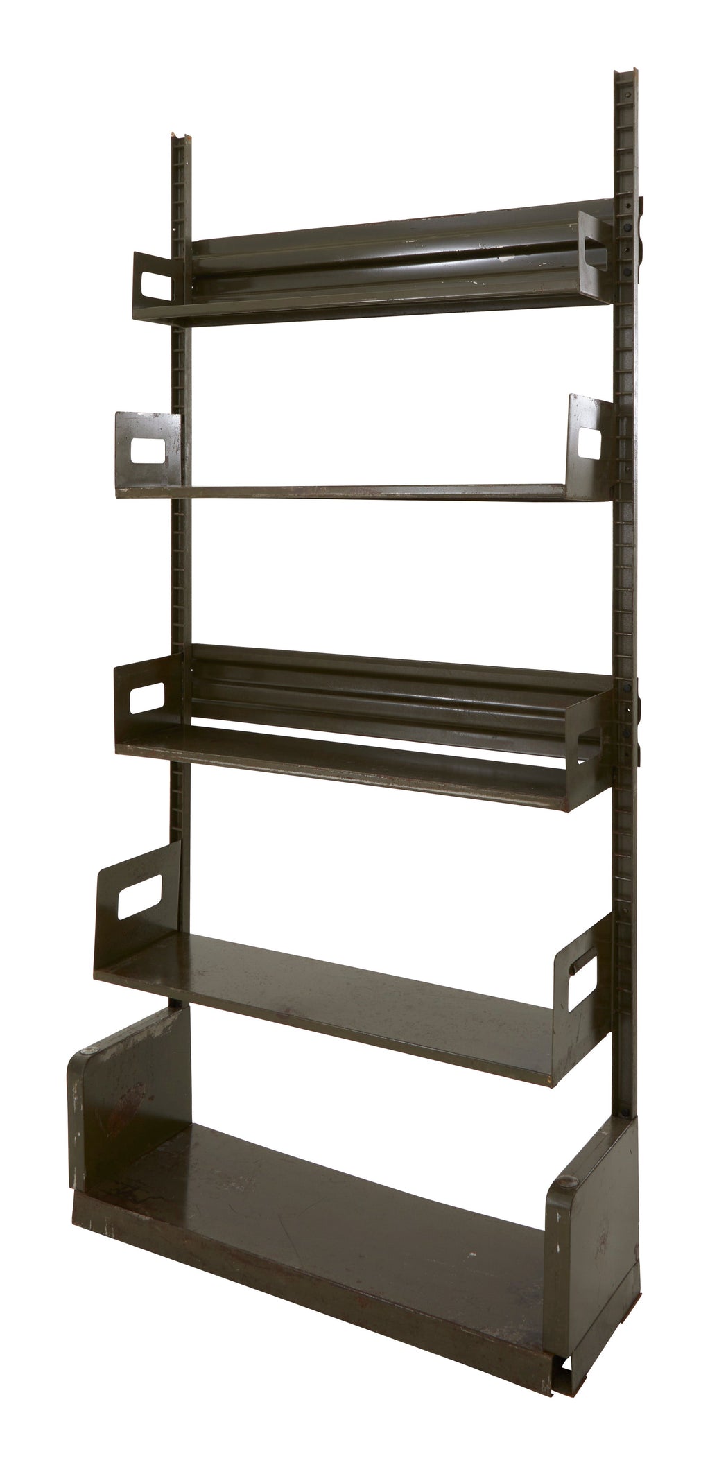 Jayson Home - Vintage Green Metal Library Shelf