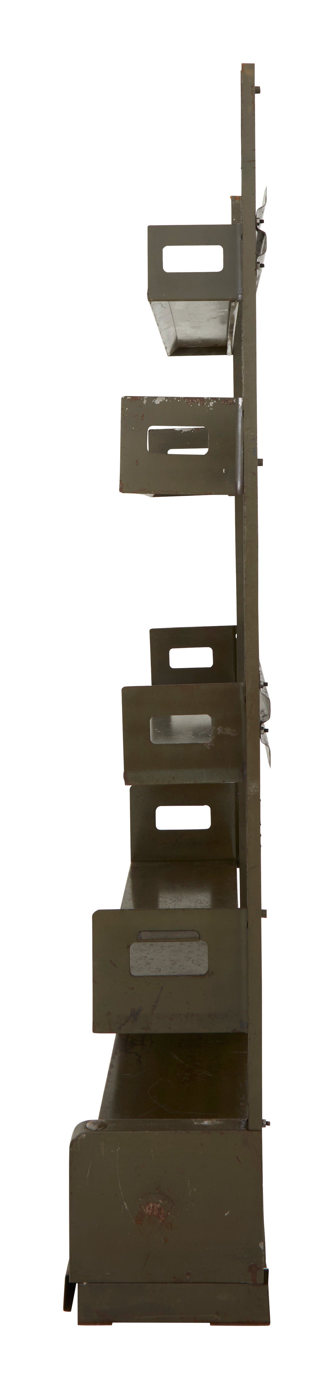 Jayson Home - Vintage Green Metal Library Shelf