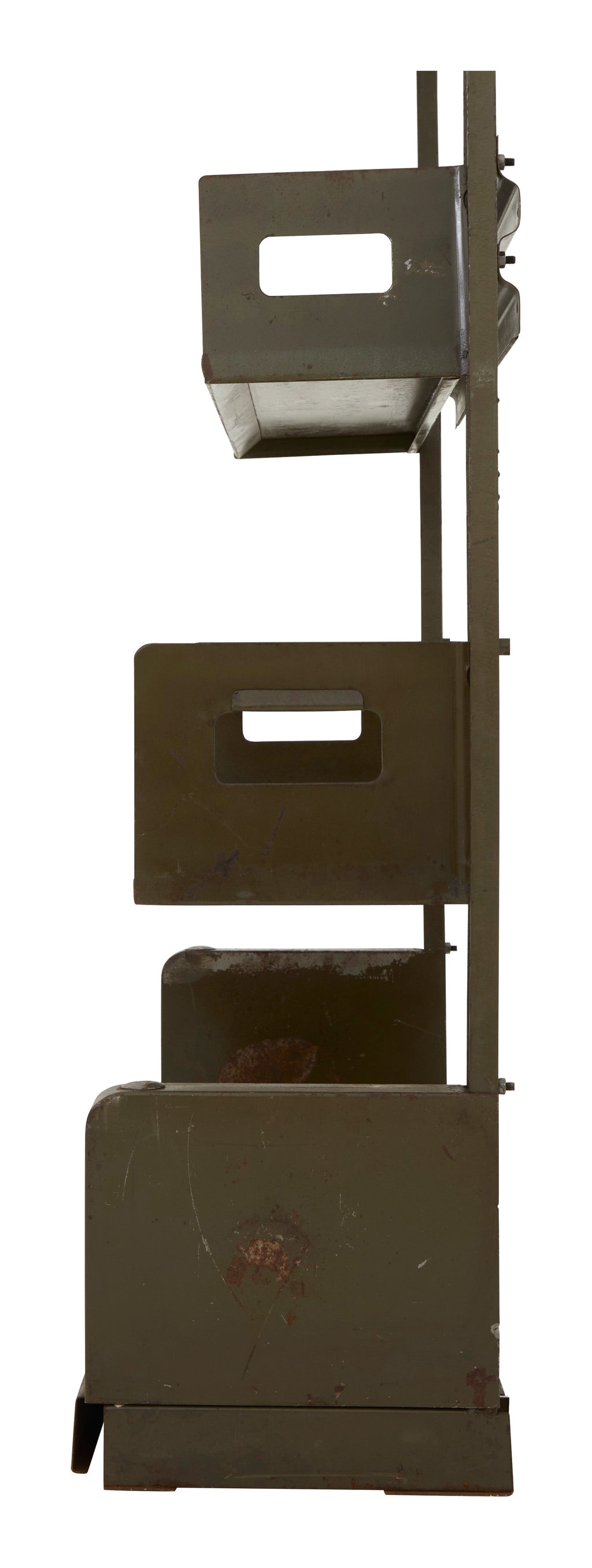 Jayson Home - Vintage Green Metal Library Shelf