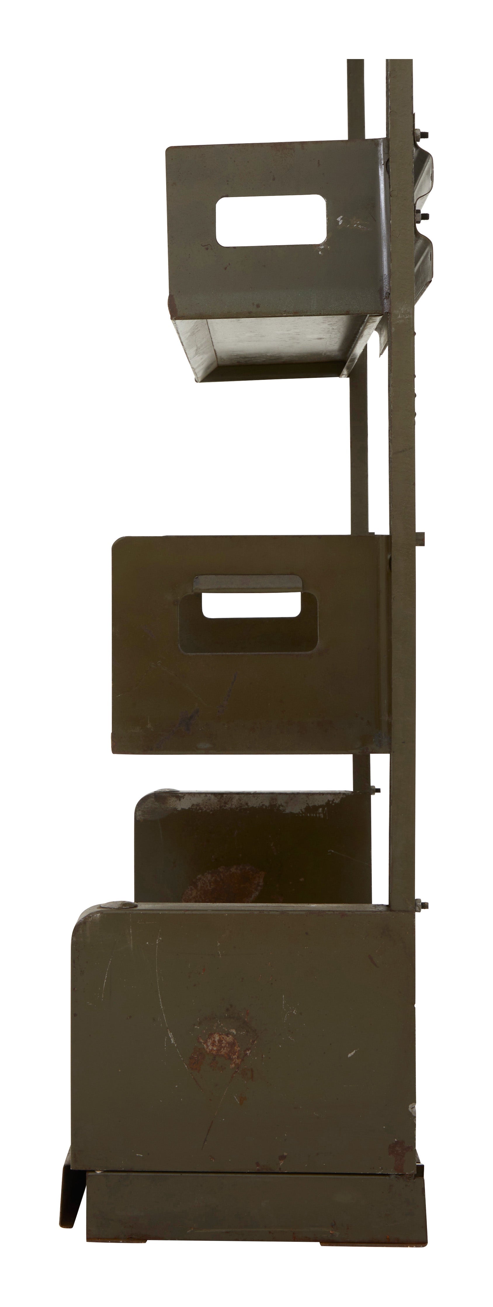 Jayson Home - Vintage Green Metal Library Shelf