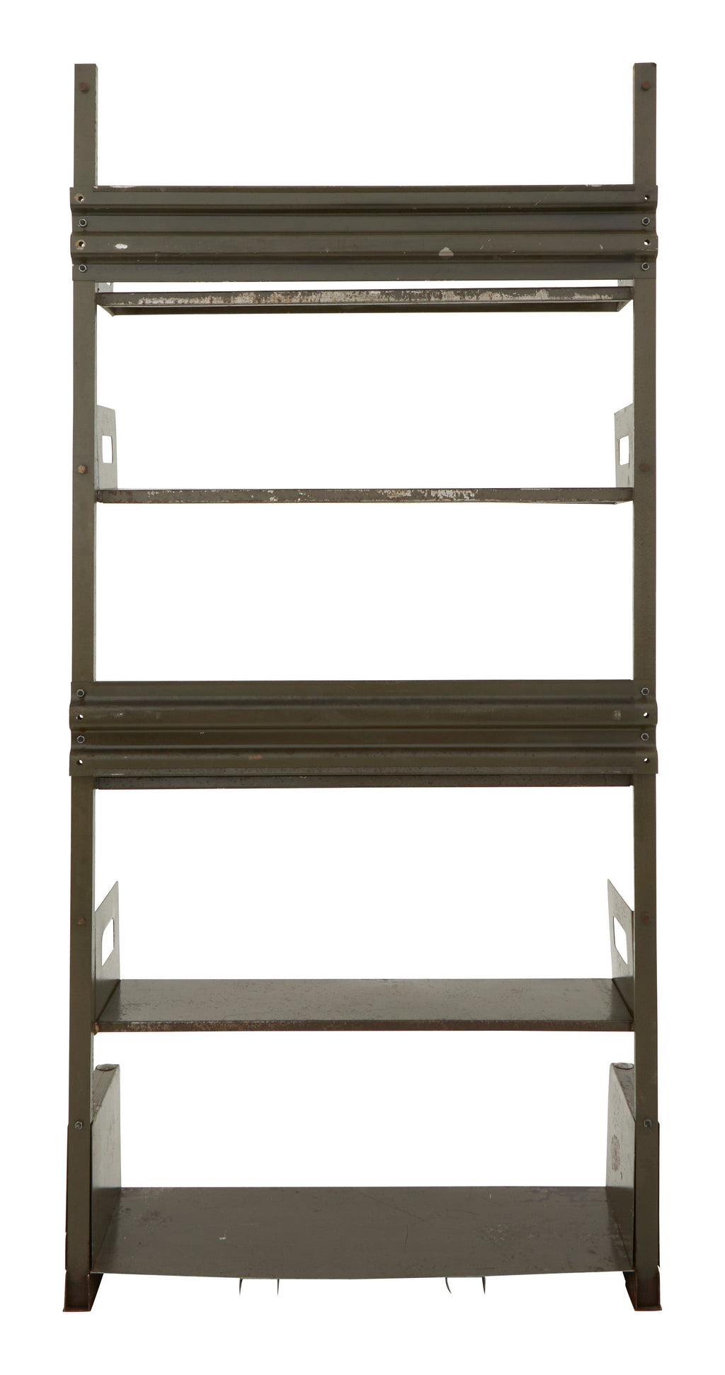 Jayson Home - Vintage Green Metal Library Shelf