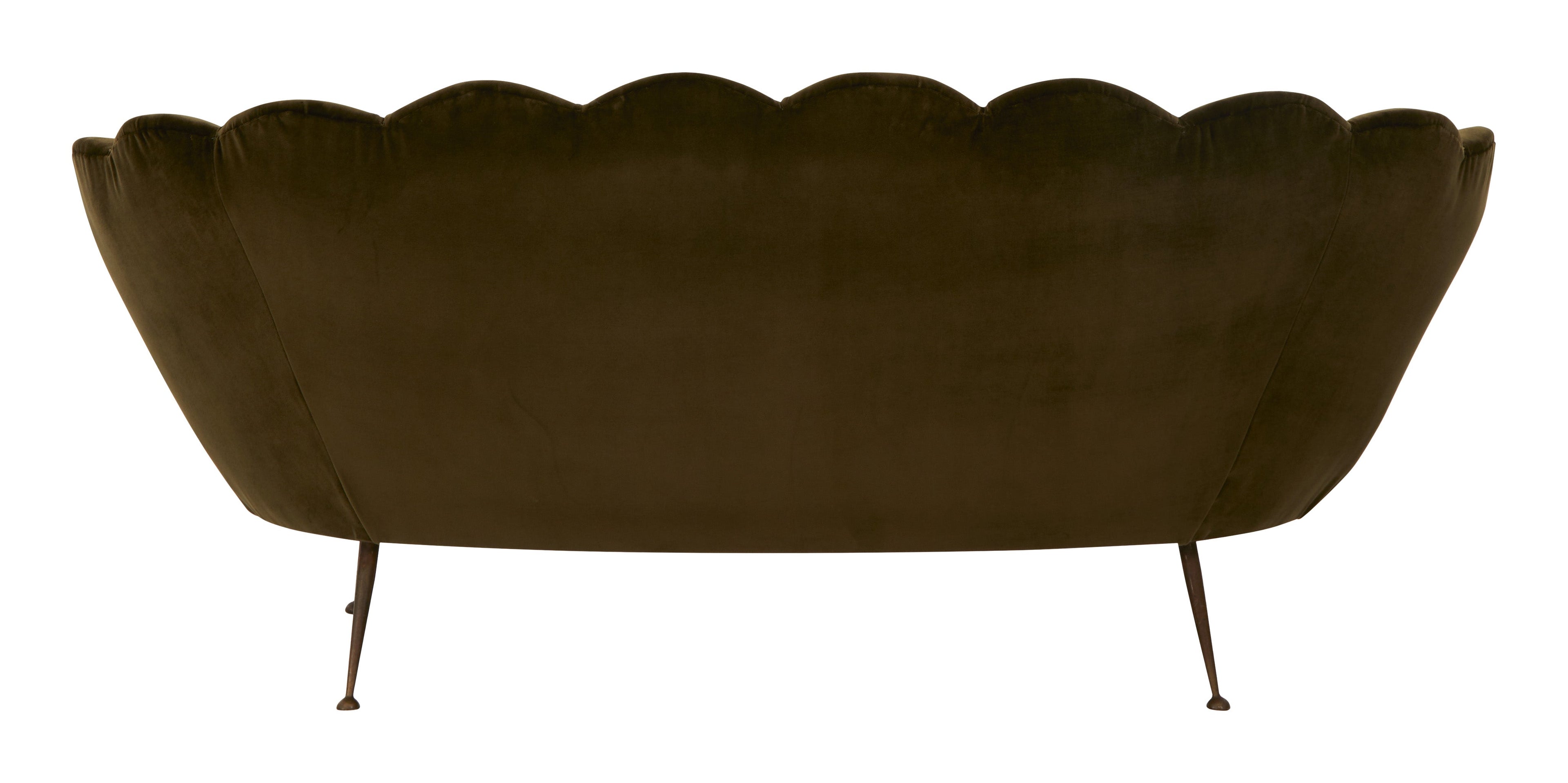Jayson Home - Vintage Green Scalloped Sofa