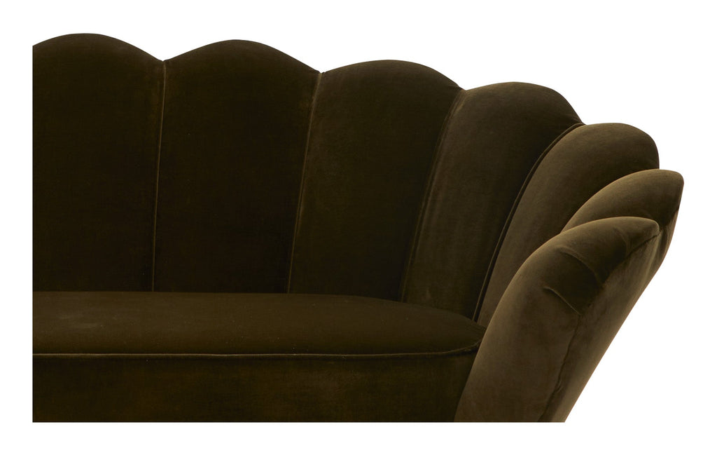 Jayson Home - Vintage Green Scalloped Sofa