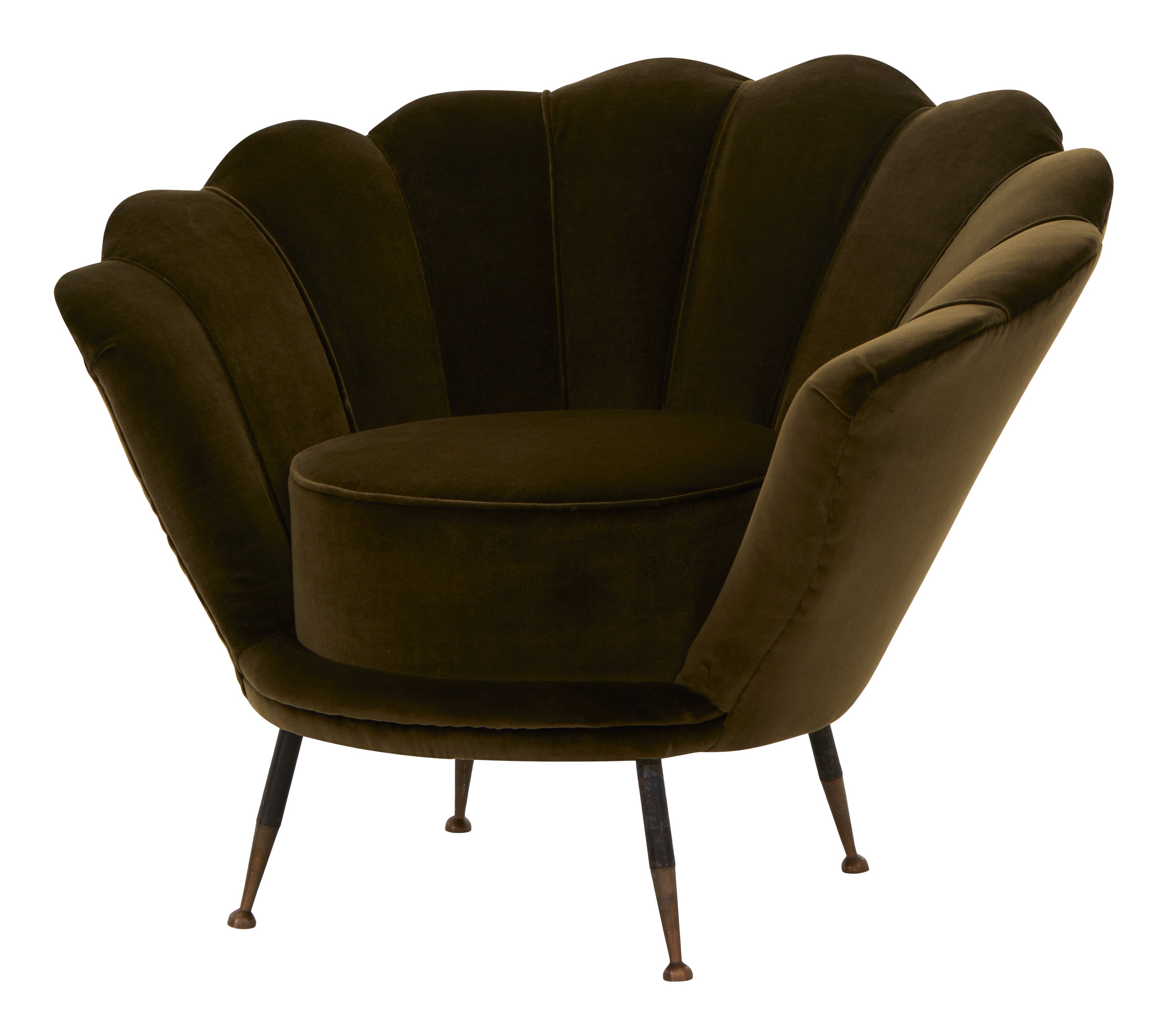 Jayson Home - Vintage Green Scalloped Chair