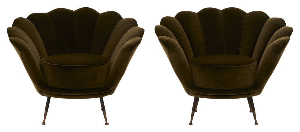 Jayson Home - Vintage Green Scalloped Chair