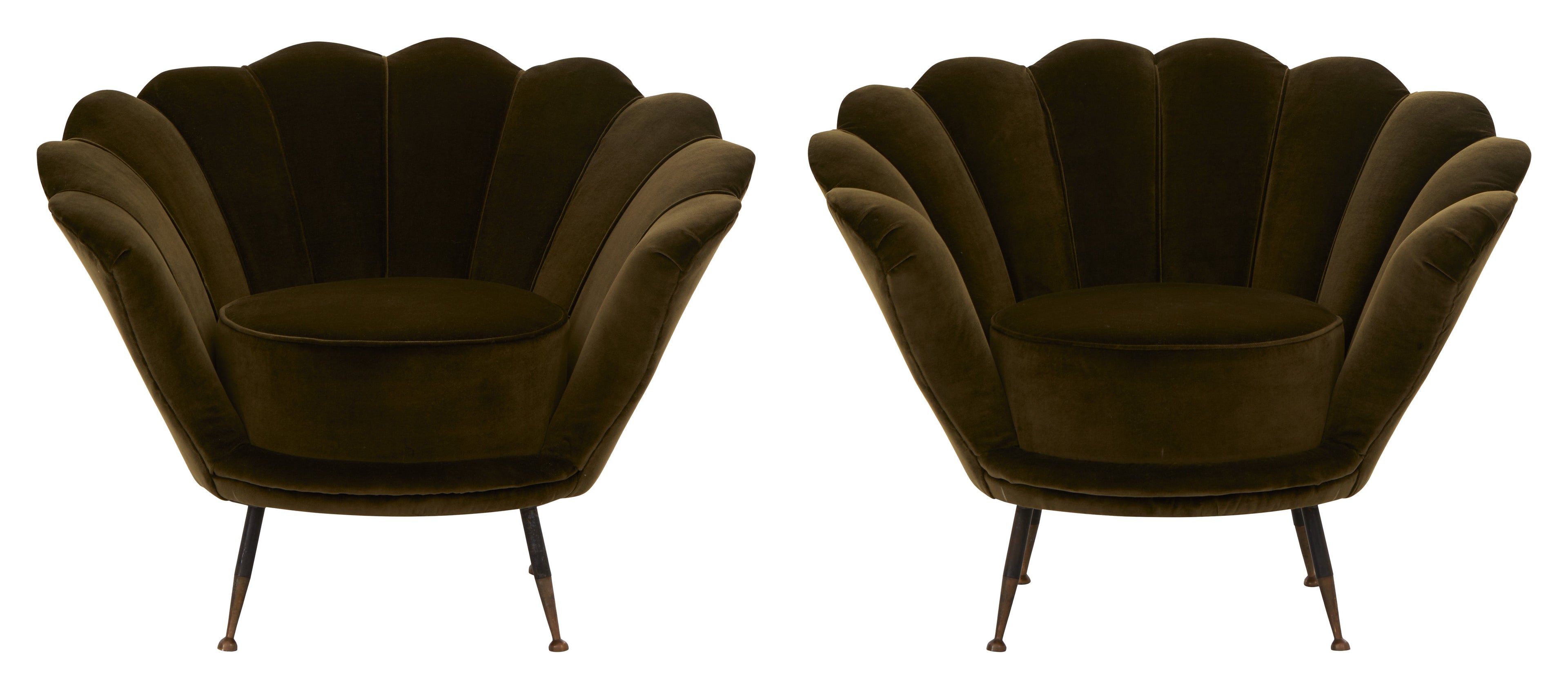 Jayson Home - Vintage Green Scalloped Chair