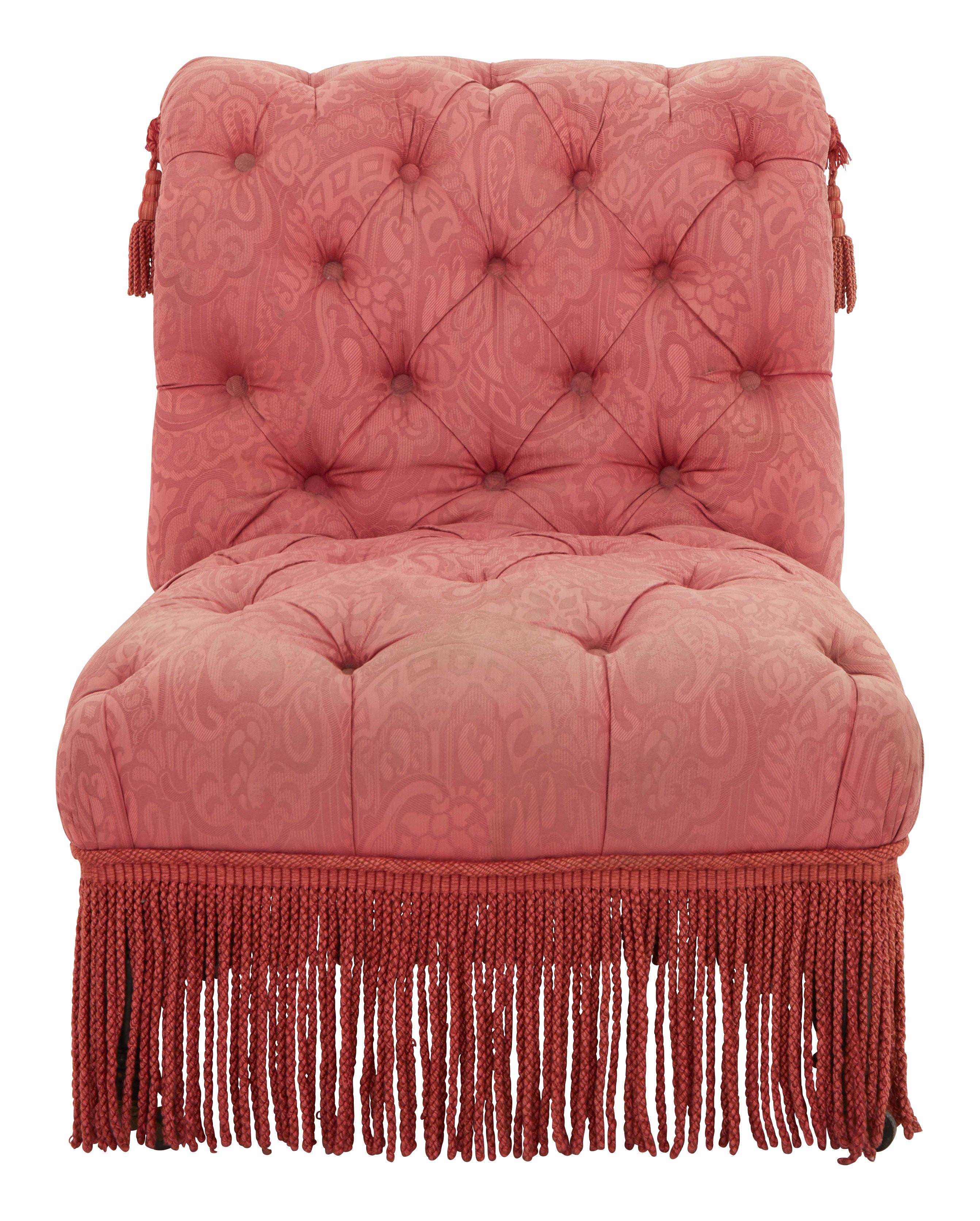 Jayson Home - Antique Pink Napoleon III Slipper Chair
